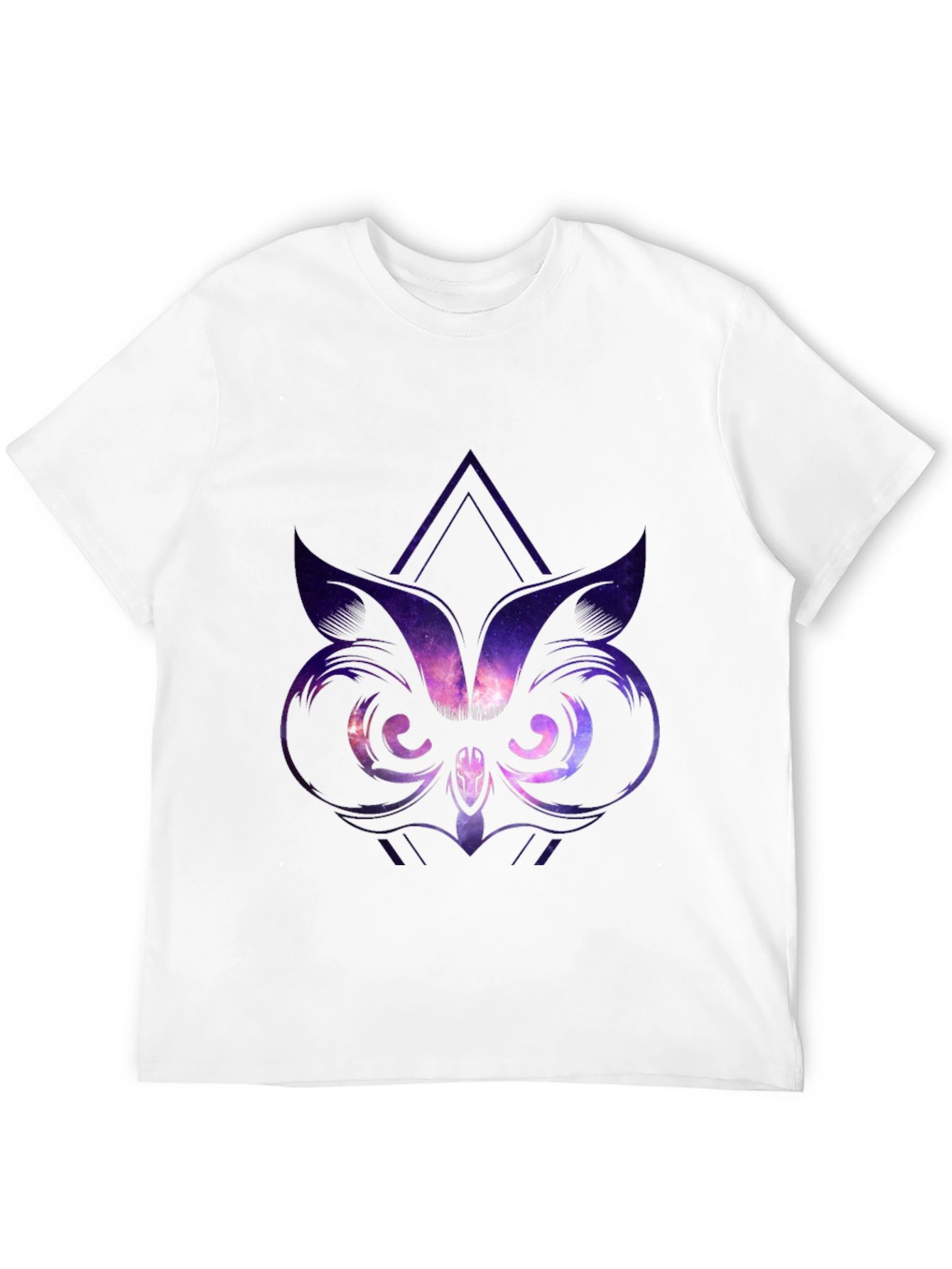 Black Galaxy Owl Graphic Tee - Black view 12