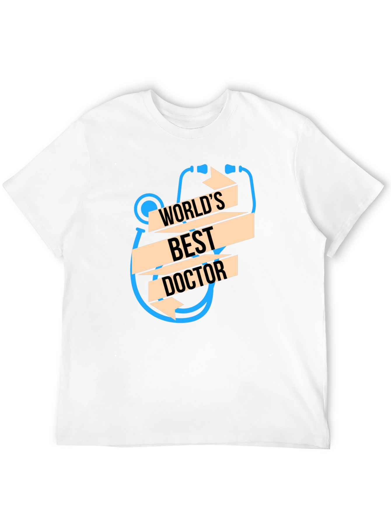 Black World's Best Doctor T-Shirt - Unique Stethoscope Design view 12
