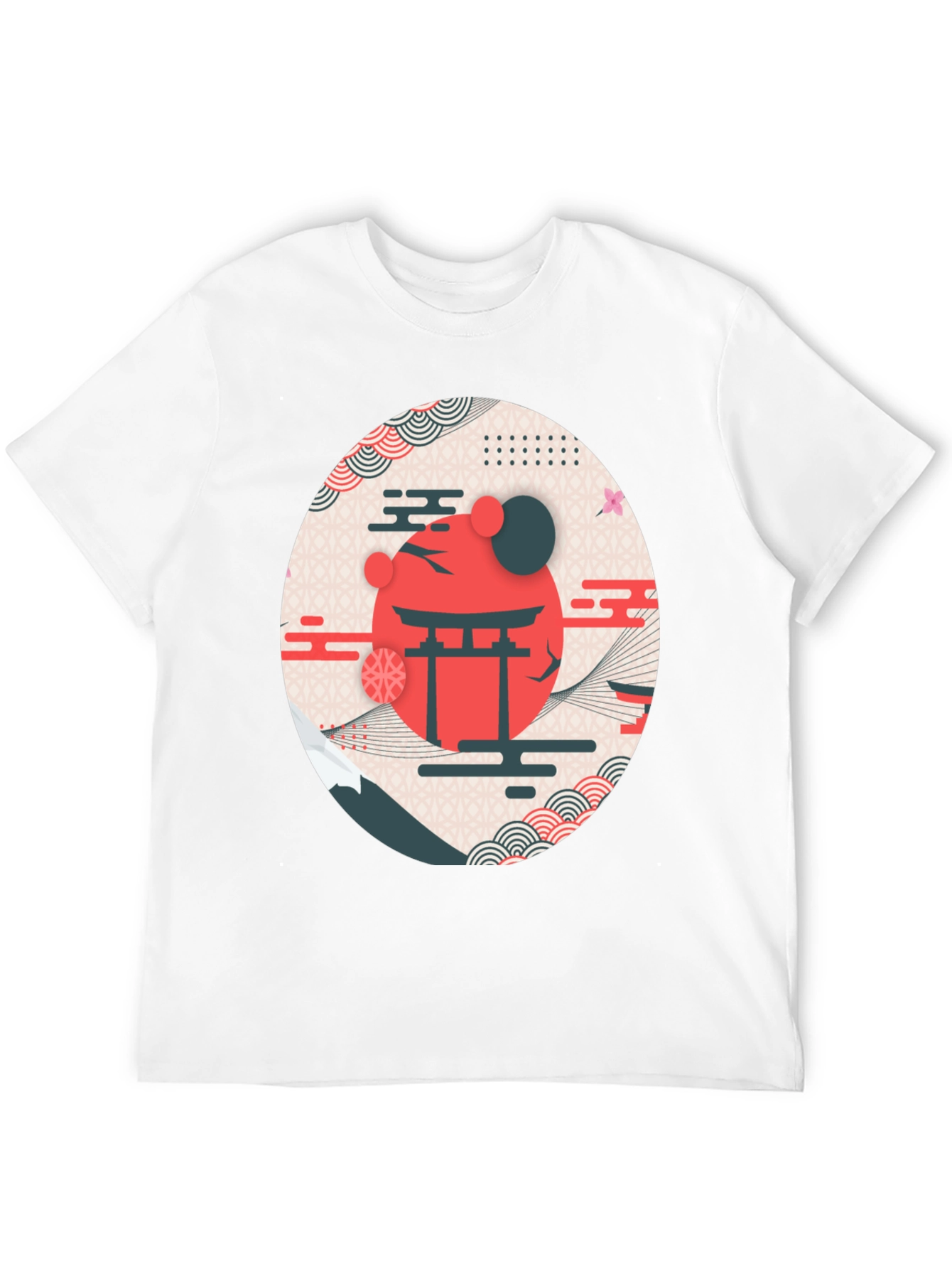 Black Japanese Inspired Graphic T-Shirt view 12