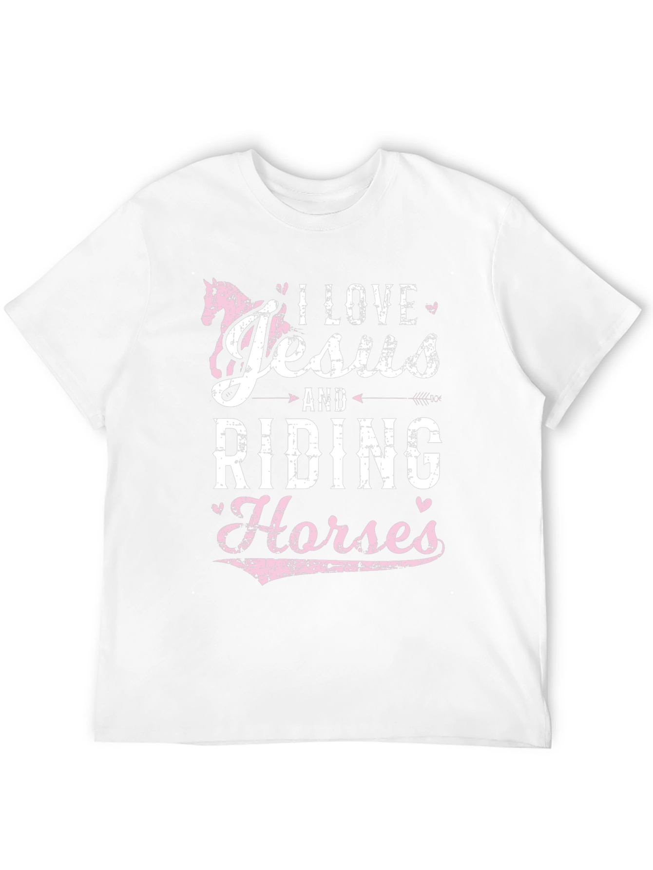 Black I Love Jesus & Riding Horses Graphic Tee view 12