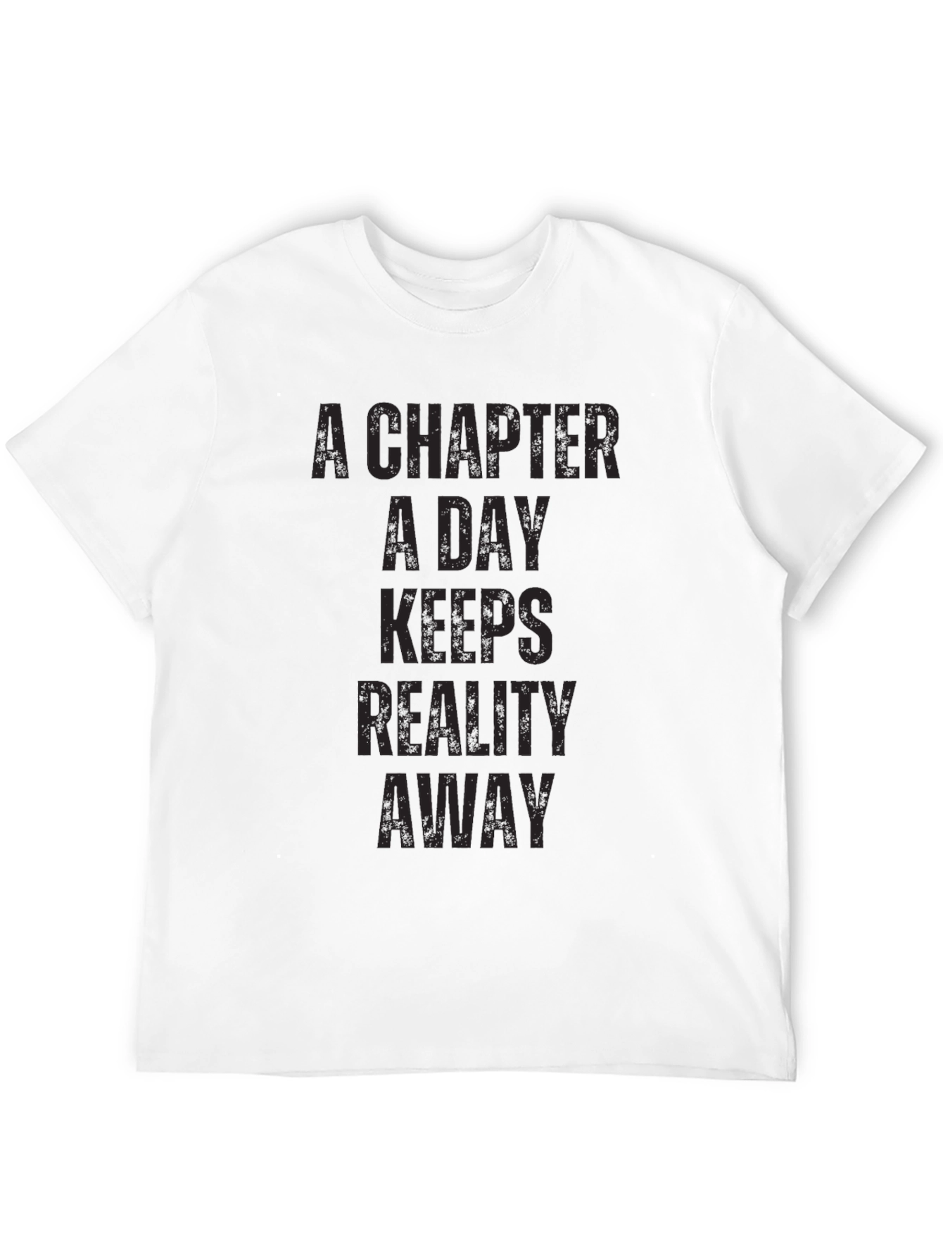 Black A Chapter A Day T-Shirt - Black Novelty Tee view 12