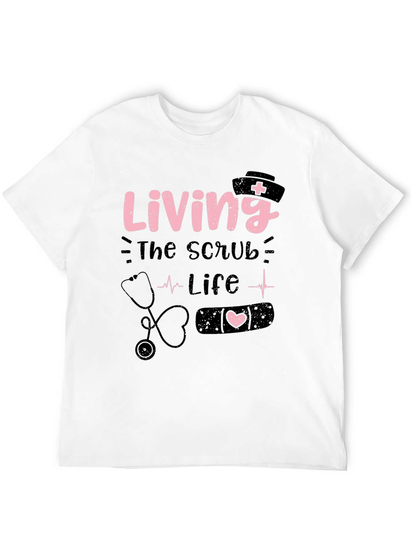 Black Living The Scrub Life T-Shirt - Nurse Gift view 12