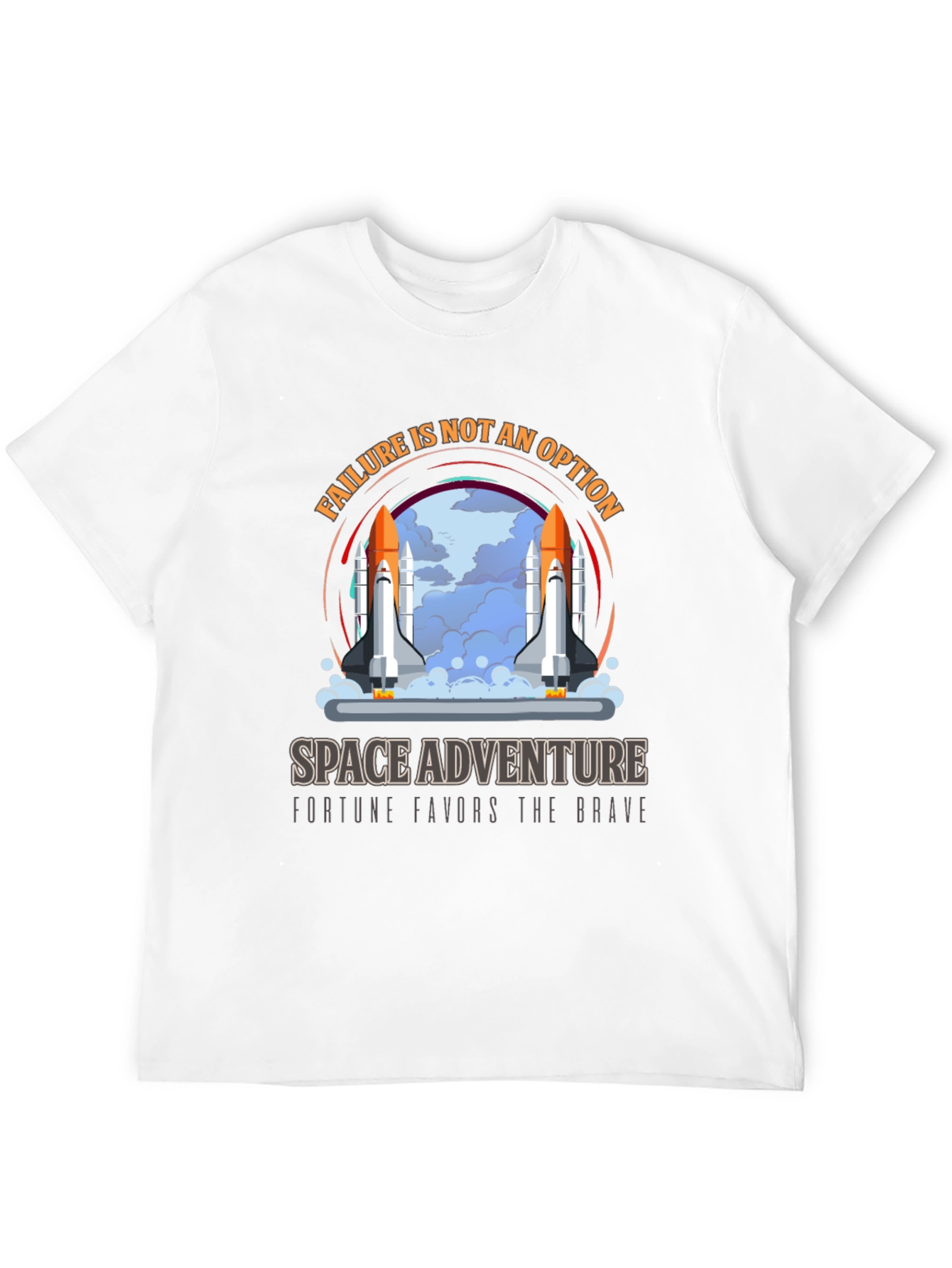 Black Space Adventure T-Shirt - Failure is Not an Option view 12