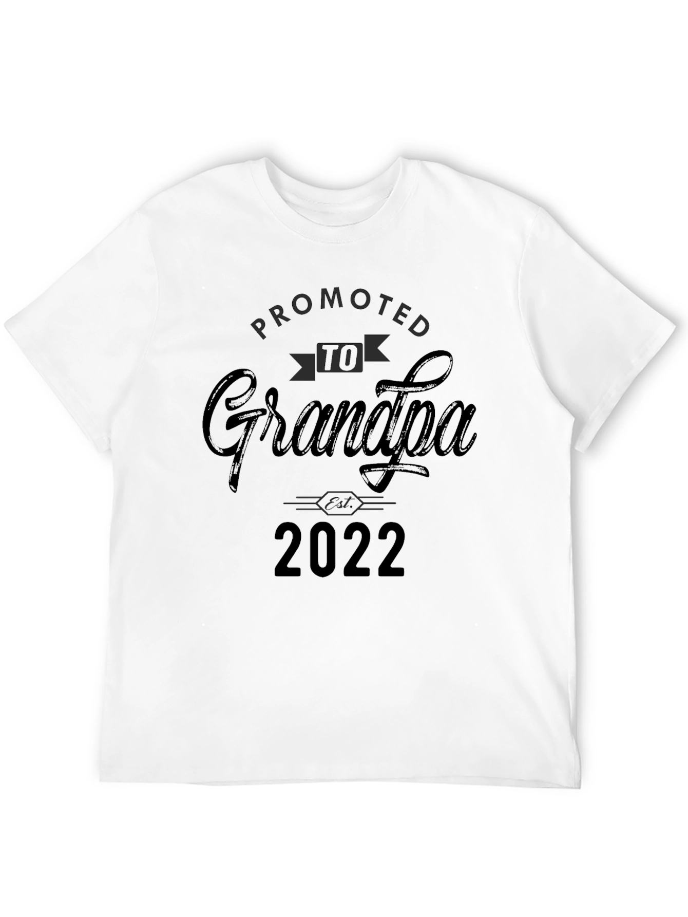 Black Promoted to Grandpa 2022 T-Shirt view 12