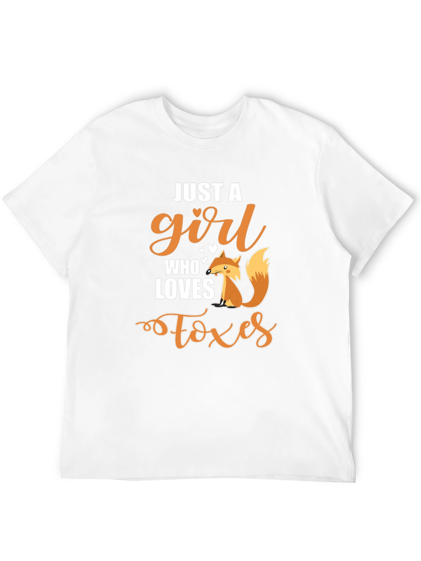 Black Just a Girl Who Loves Foxes Graphic Tee view 12