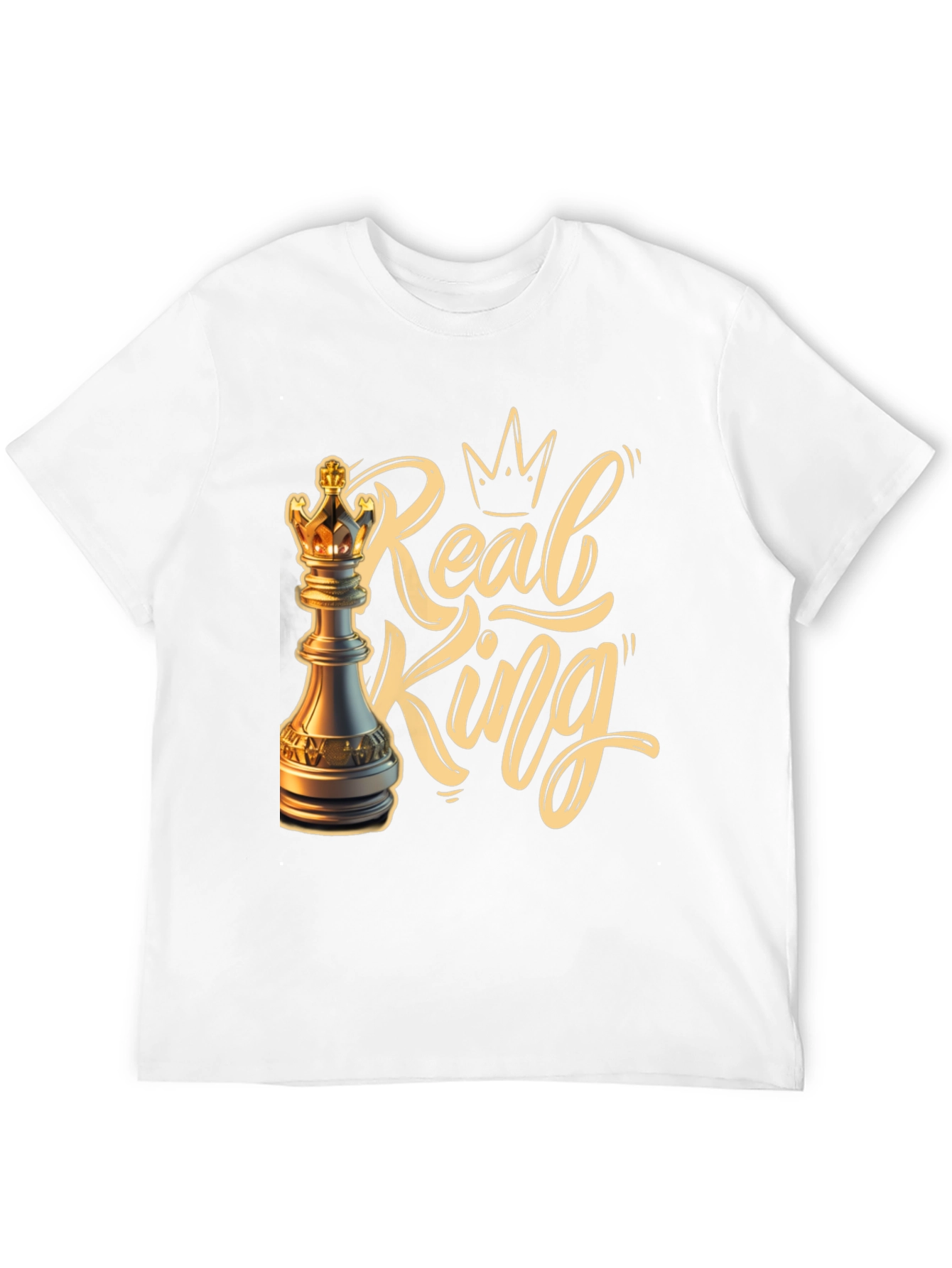 Black Real King Chess T-Shirt view 12