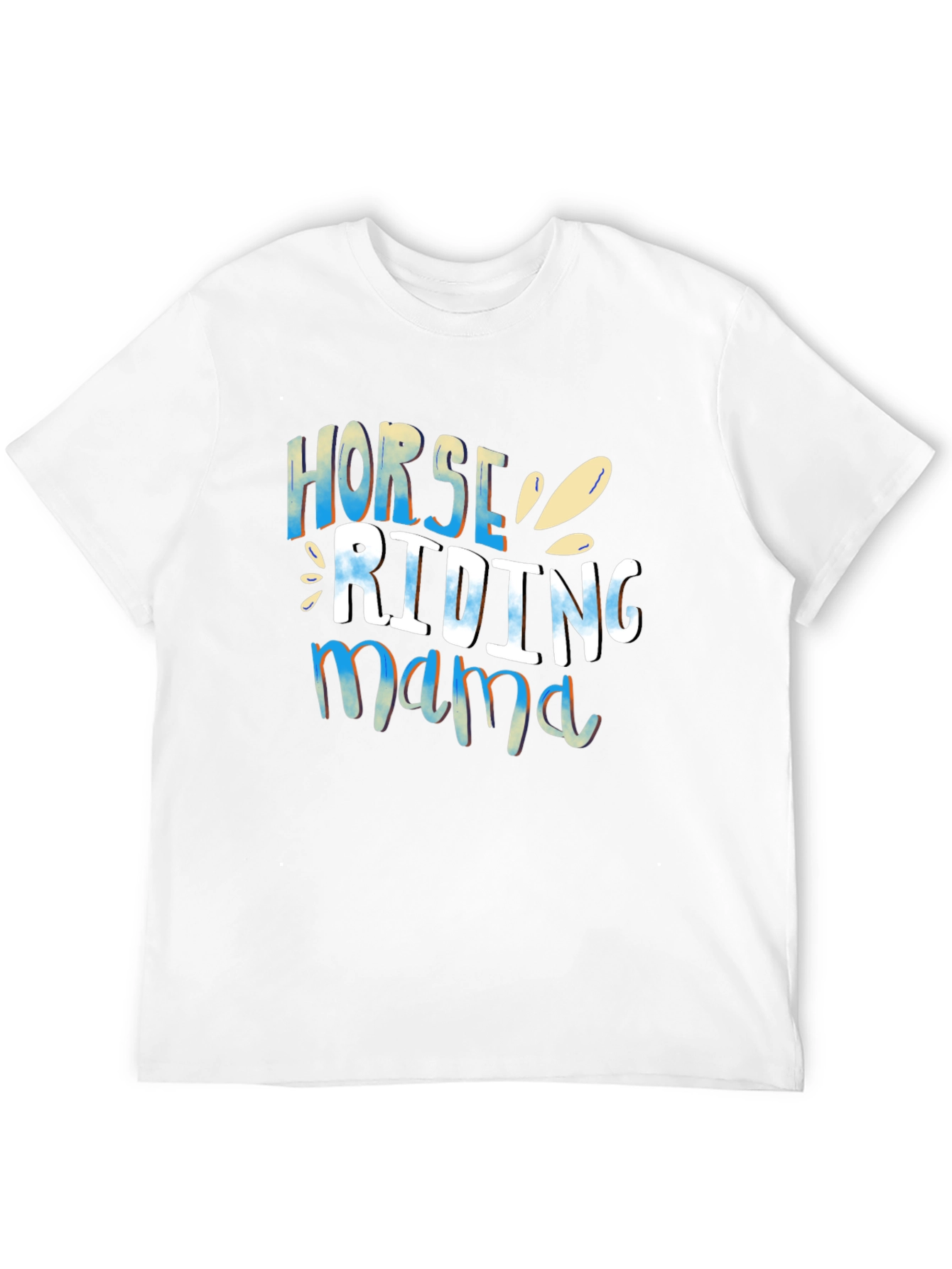 Black Horse Riding Mama Black T-Shirt view 12