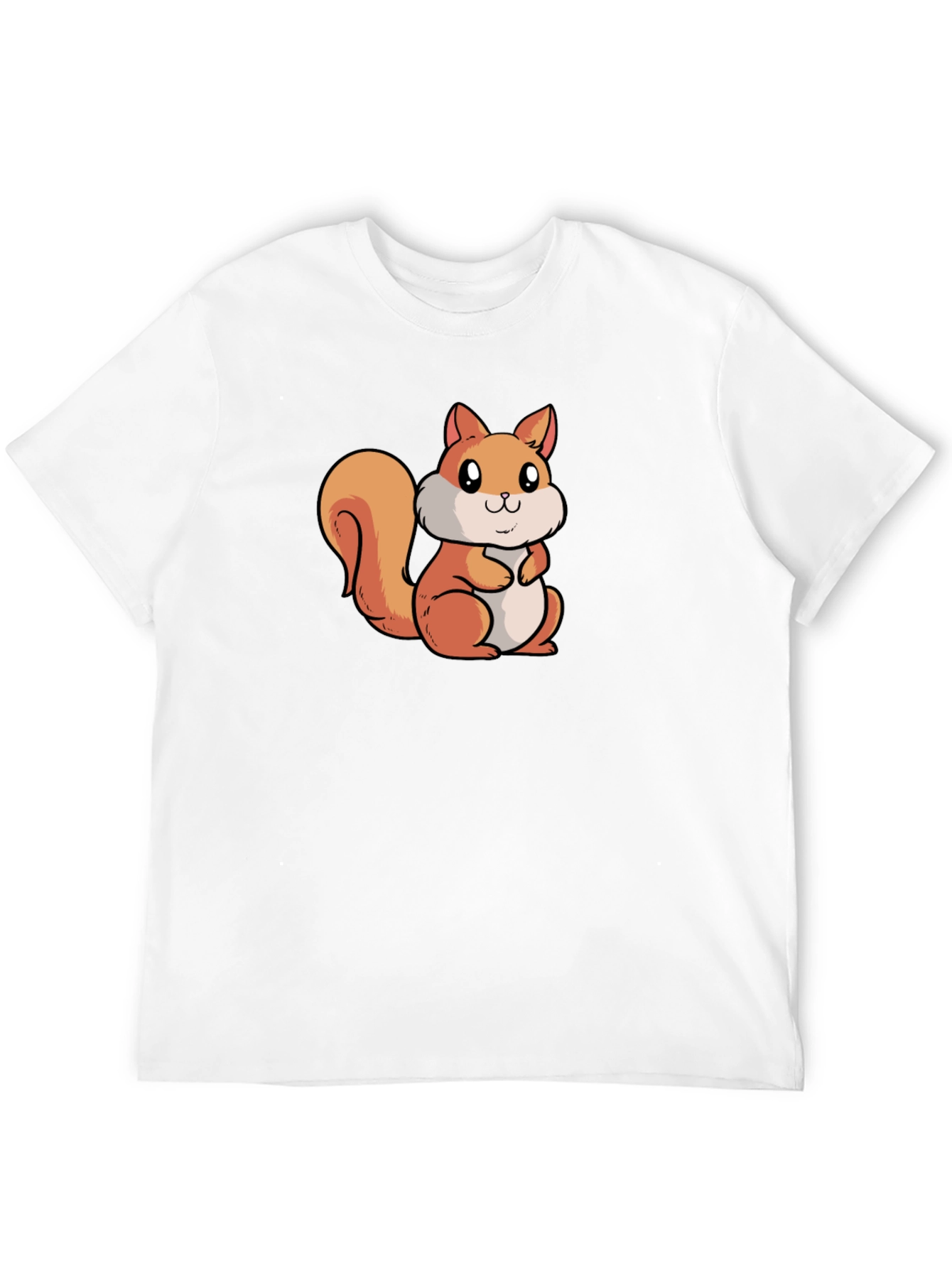 Black Cute Squirrel Graphic Tee - Black view 12