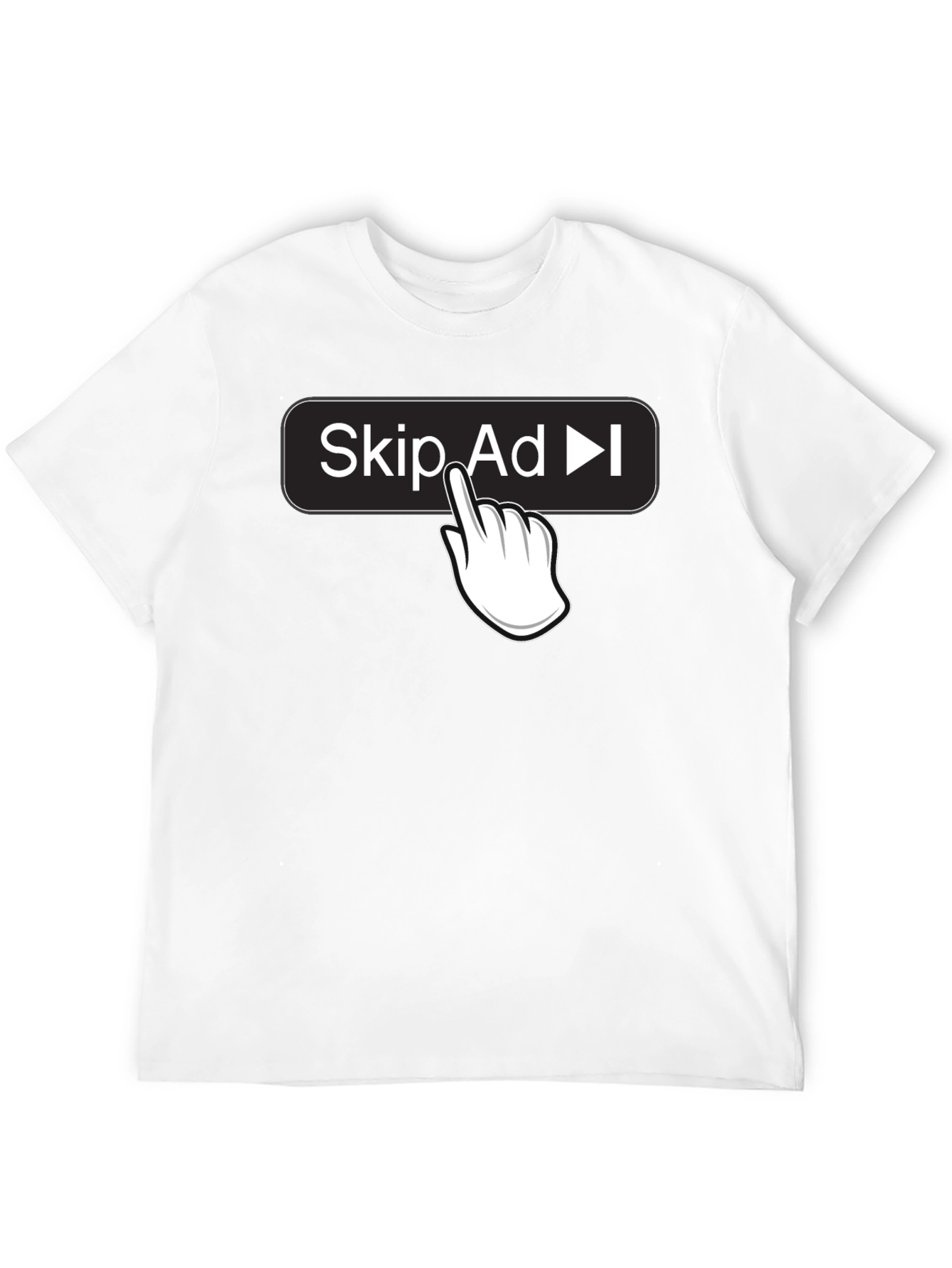 Black Skip Ad Funny Humor Novelty T-Shirt view 12