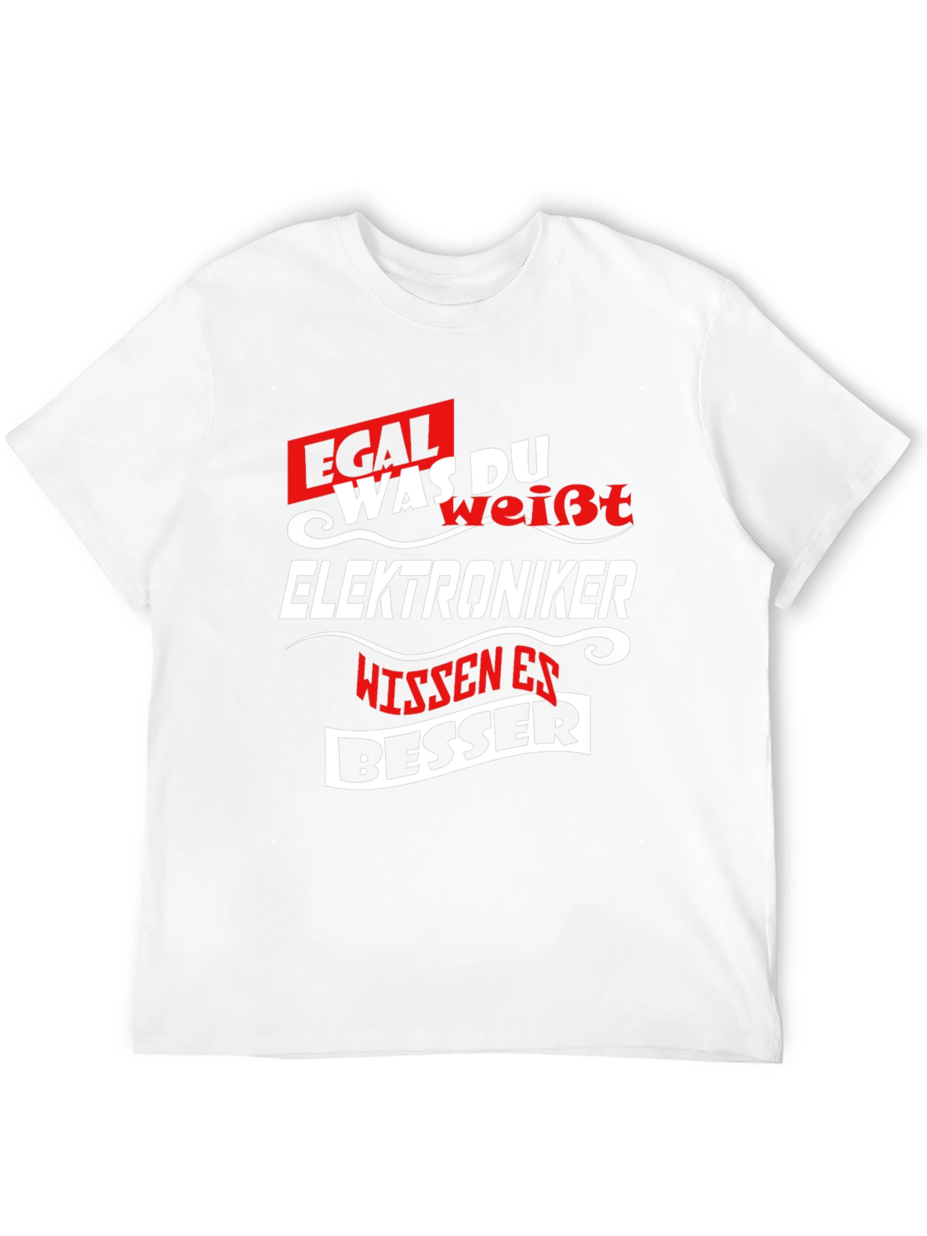 Black Electronics Expert T-Shirt - Egal Was Du WeiBt view 12