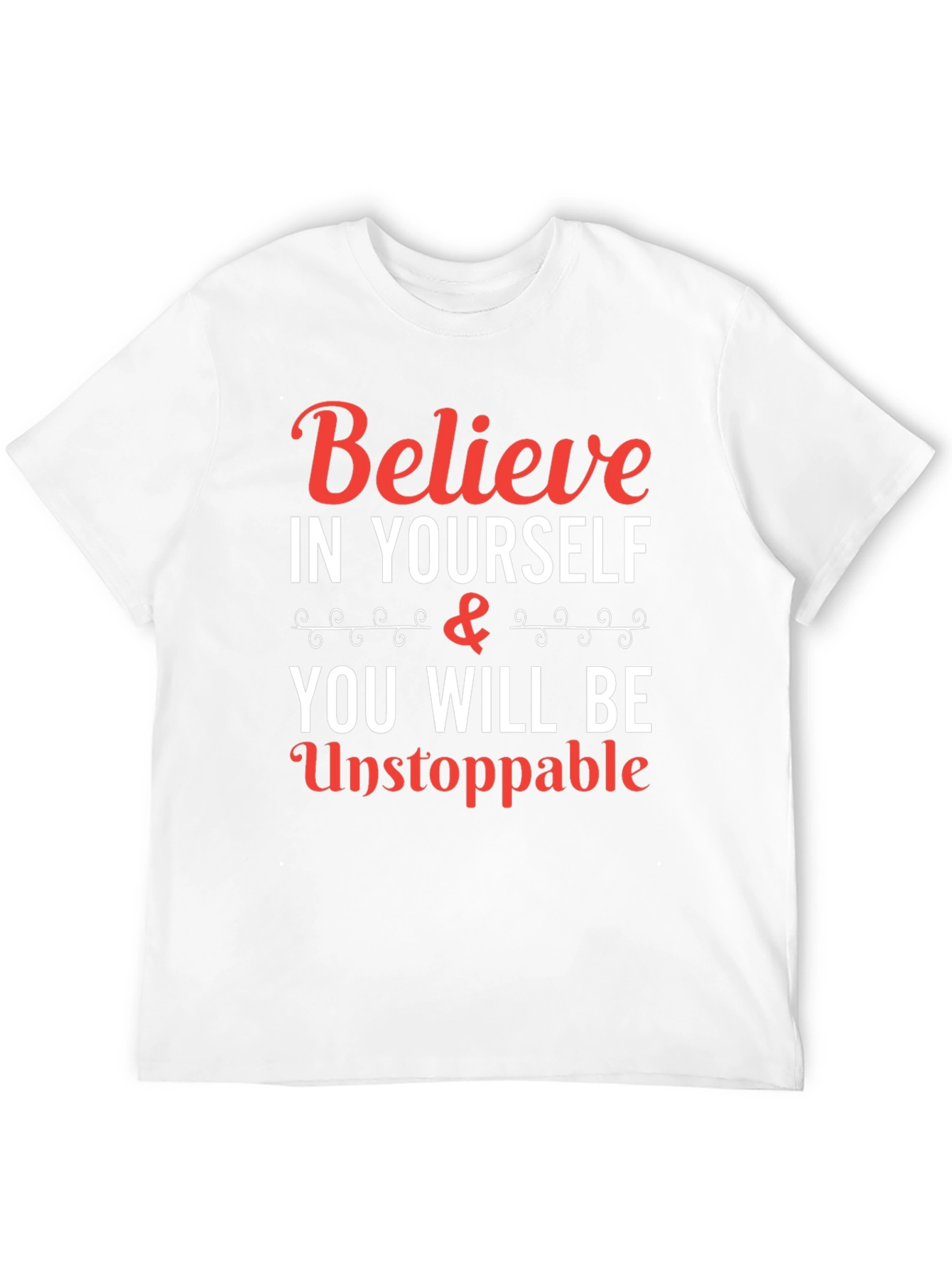 Black Believe in Yourself T-Shirt - Inspirational Graphic Tee view 12