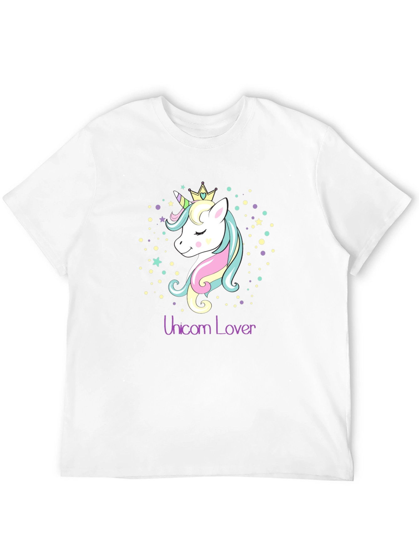 Black Unicorn Lover Black T-Shirt Graphic Tee view 12