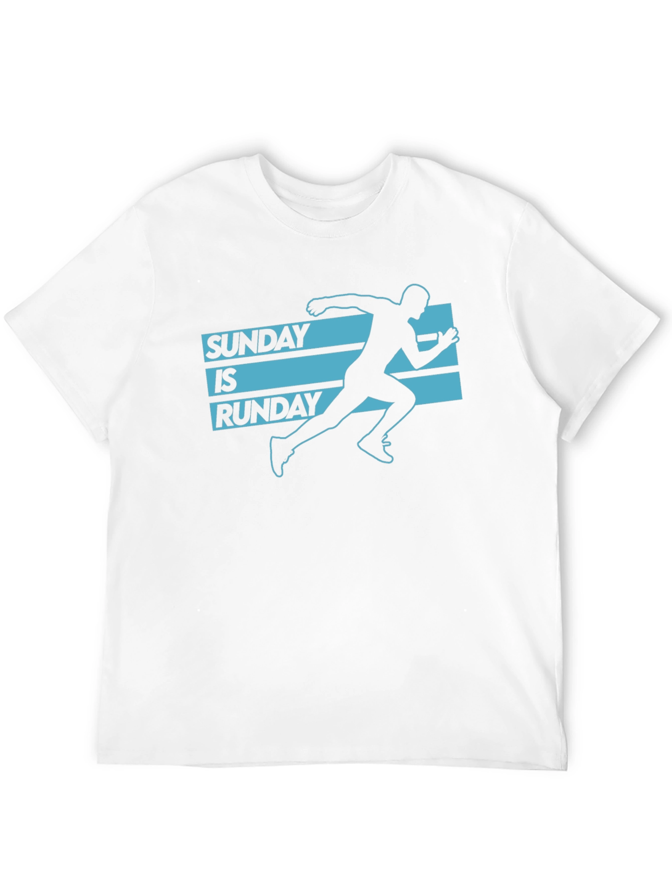 Black Sunday is Runday Graphic Tee - Men's Black T-Shirt view 12