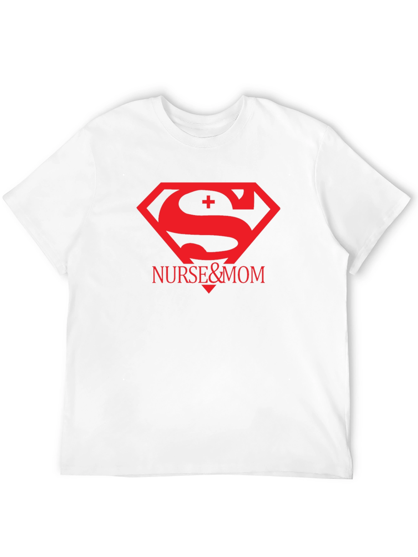 Black Nurse & Mom Superhero T-Shirt view 12