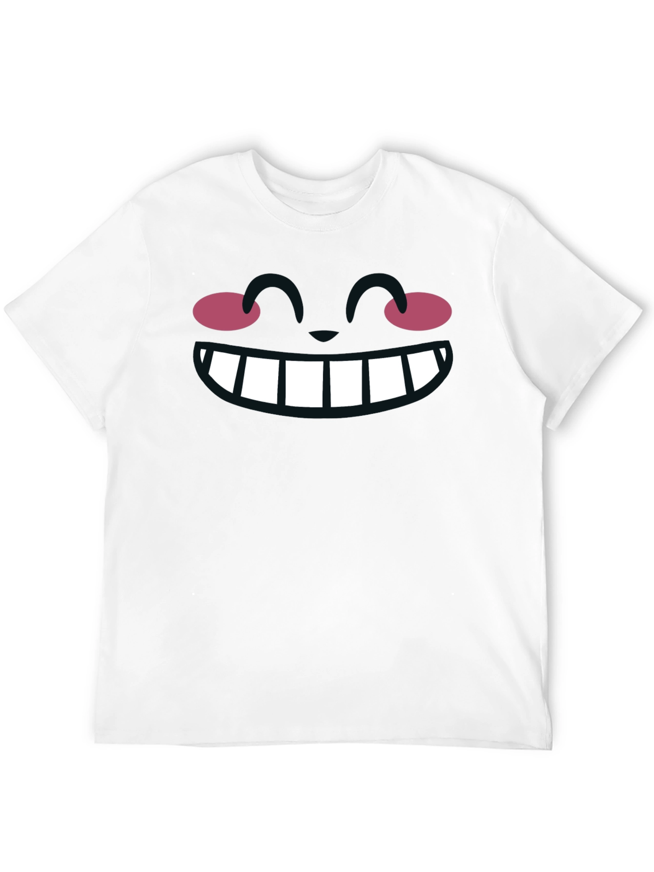 Black Funny Cartoon Face Graphic T-Shirt view 12