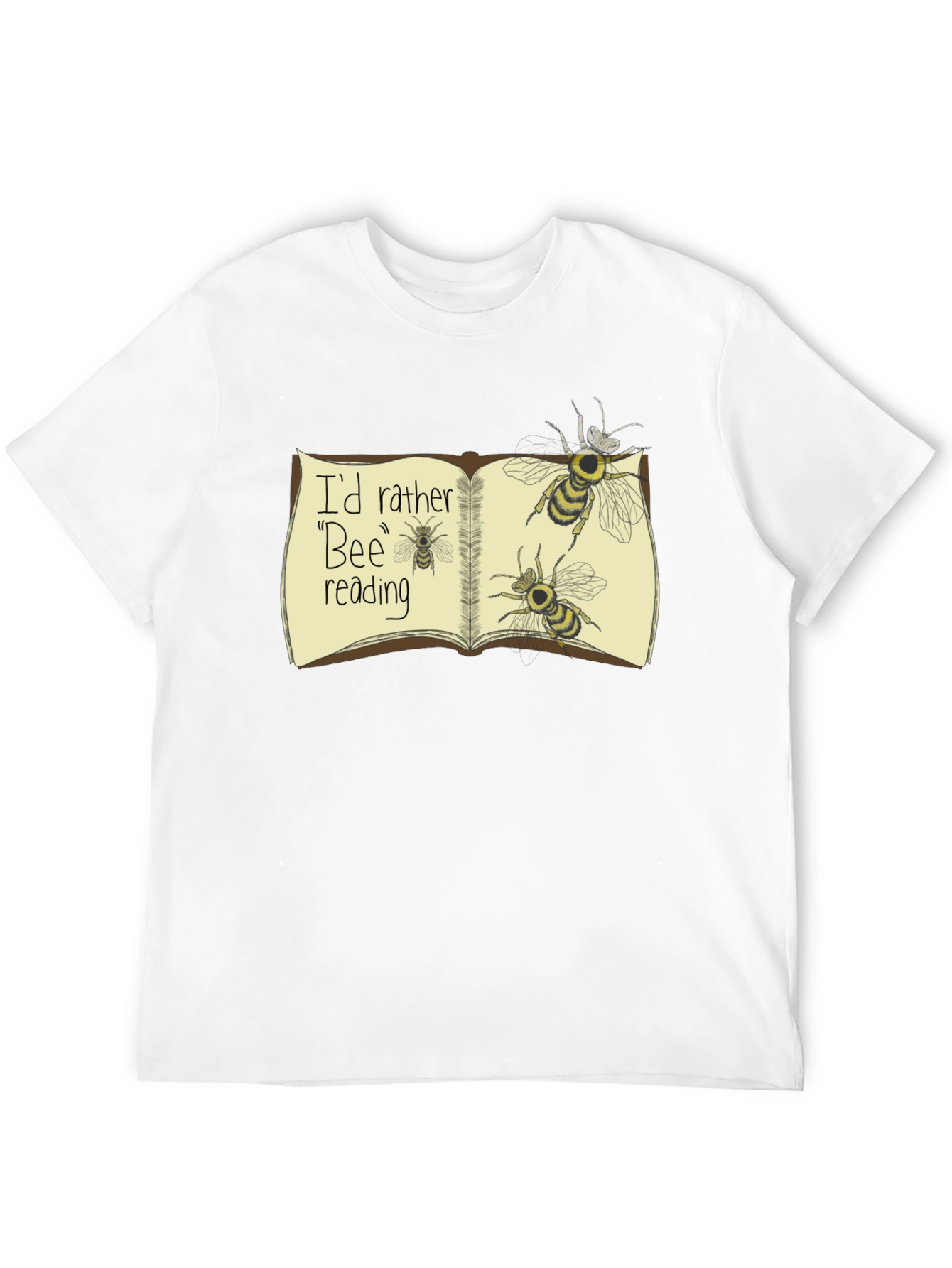 Black Bee Reading T-Shirt Funny Book Lover Tee view 12