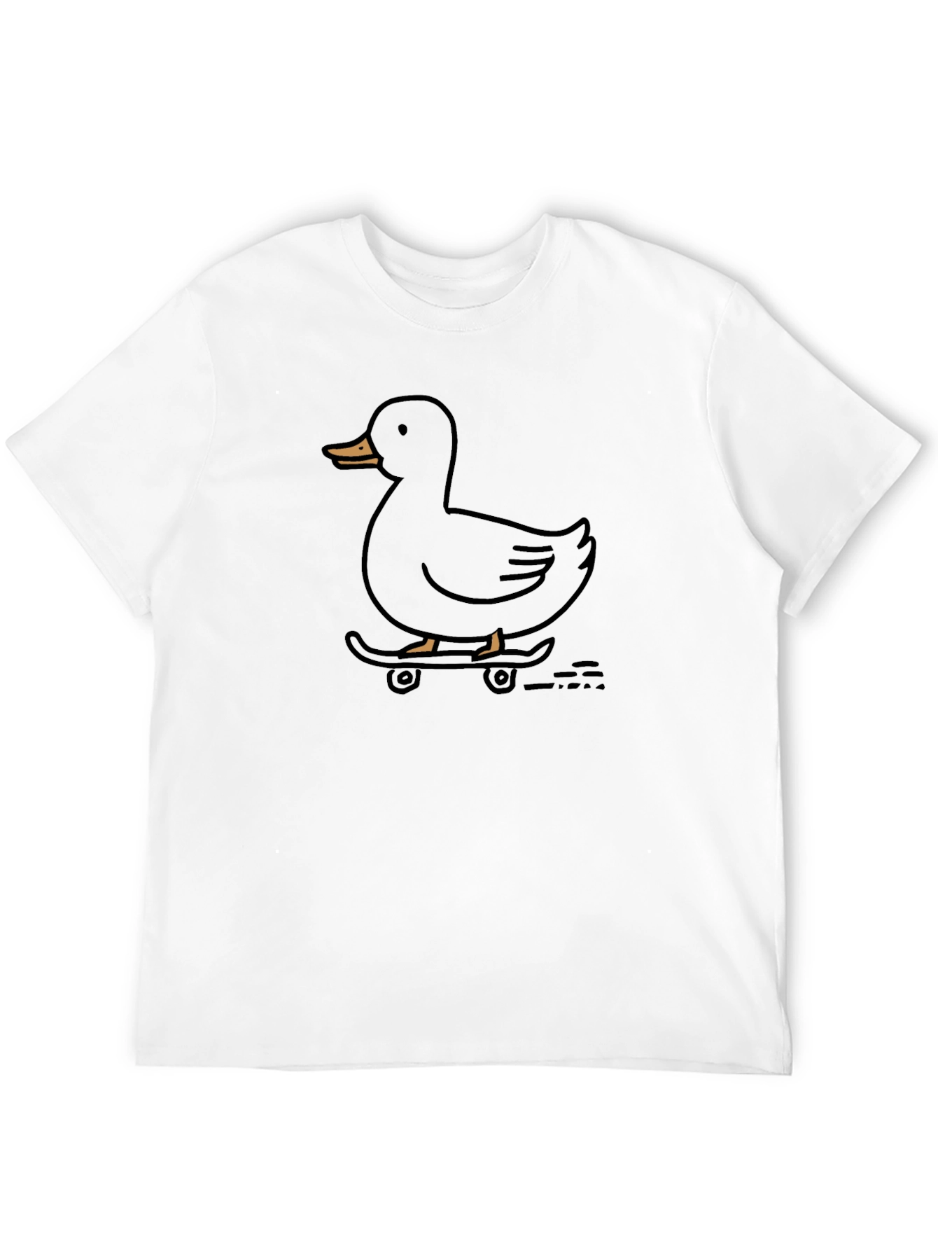 Black Duck Skateboarder T-Shirt - Cool Graphic Tee view 12