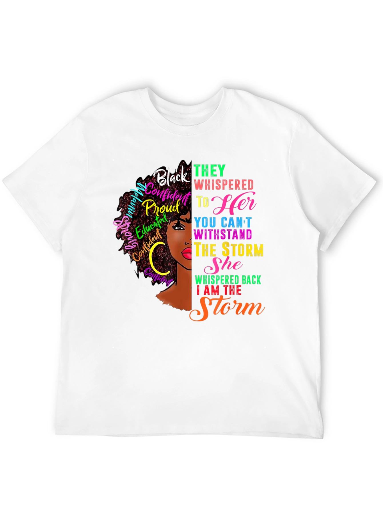 Black Black Confident Woman Graphic T-Shirt view 12