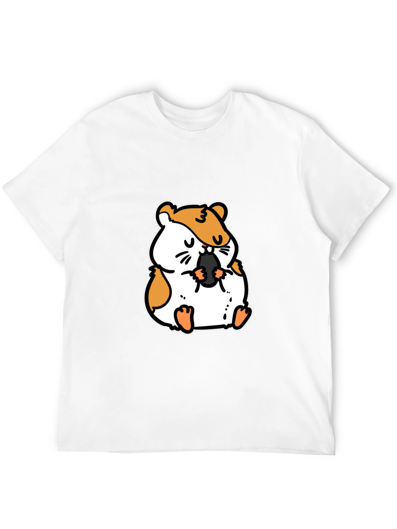 Black Hamster Graphic Tee - Cute Animal T-Shirt view 12