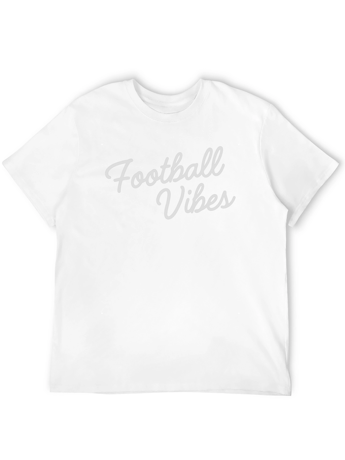 Black Football Vibes Graphic Tee - Soft Black T-Shirt view 12