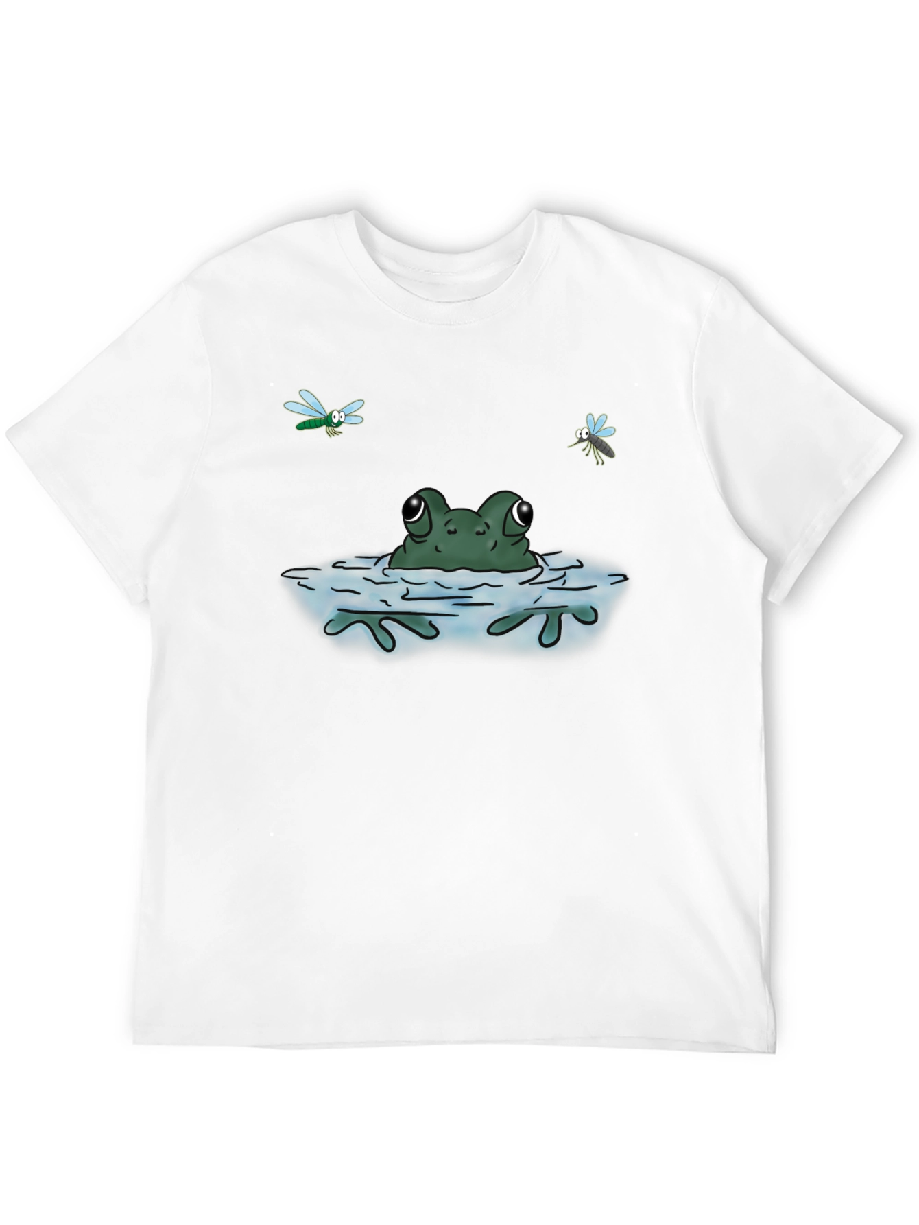 Black Frog in Water T-Shirt - Fun & Unique Graphic Tee view 12