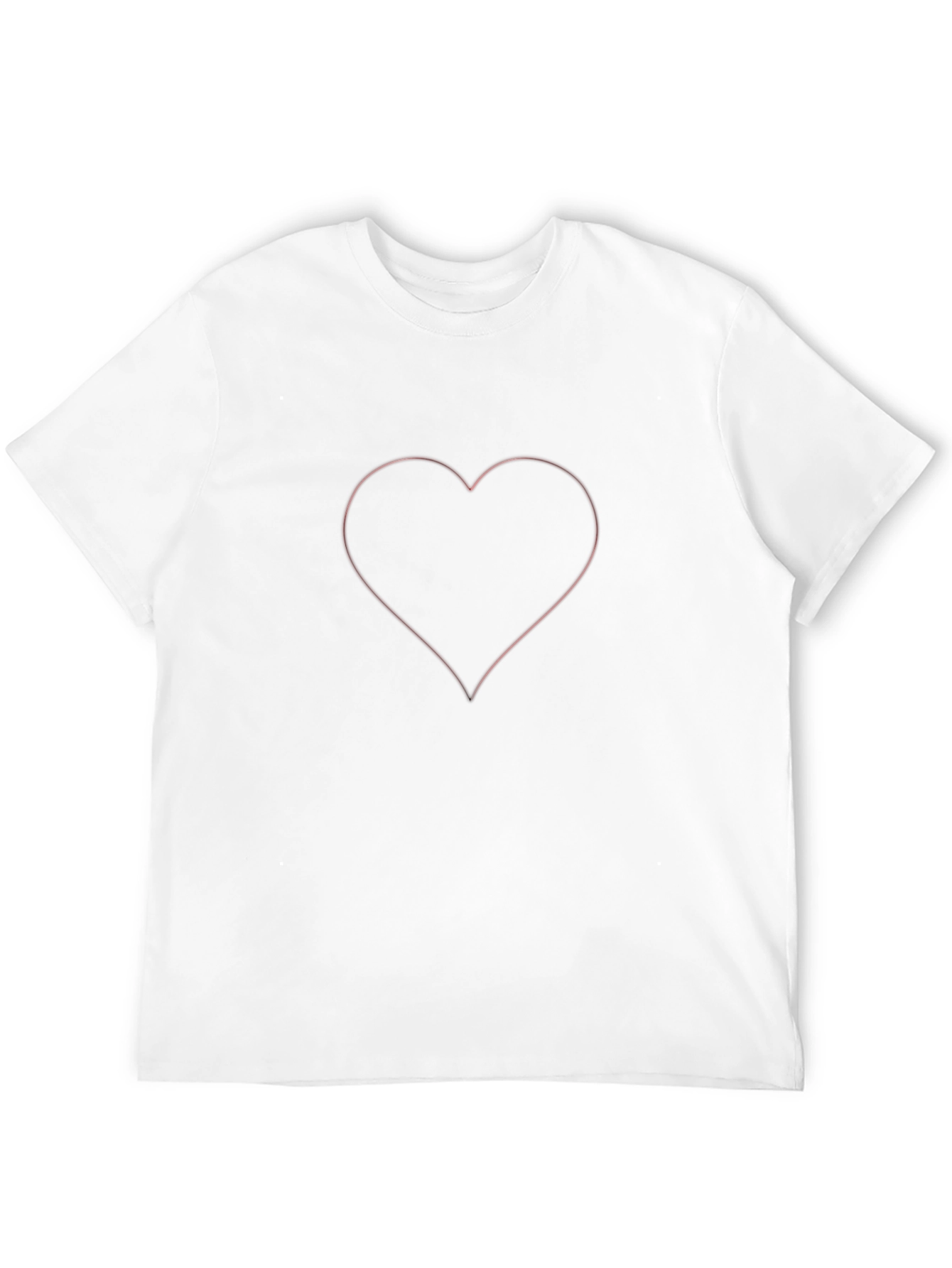 Black Heart Outline Graphic T-Shirt view 12