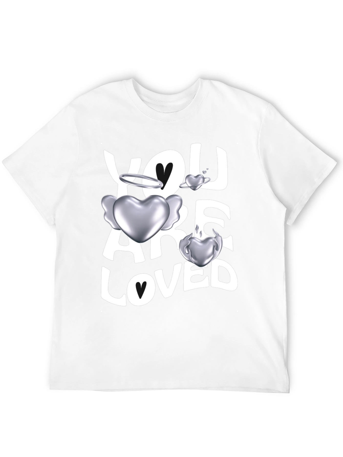 Black You Are Loved Graphic Tee view 12