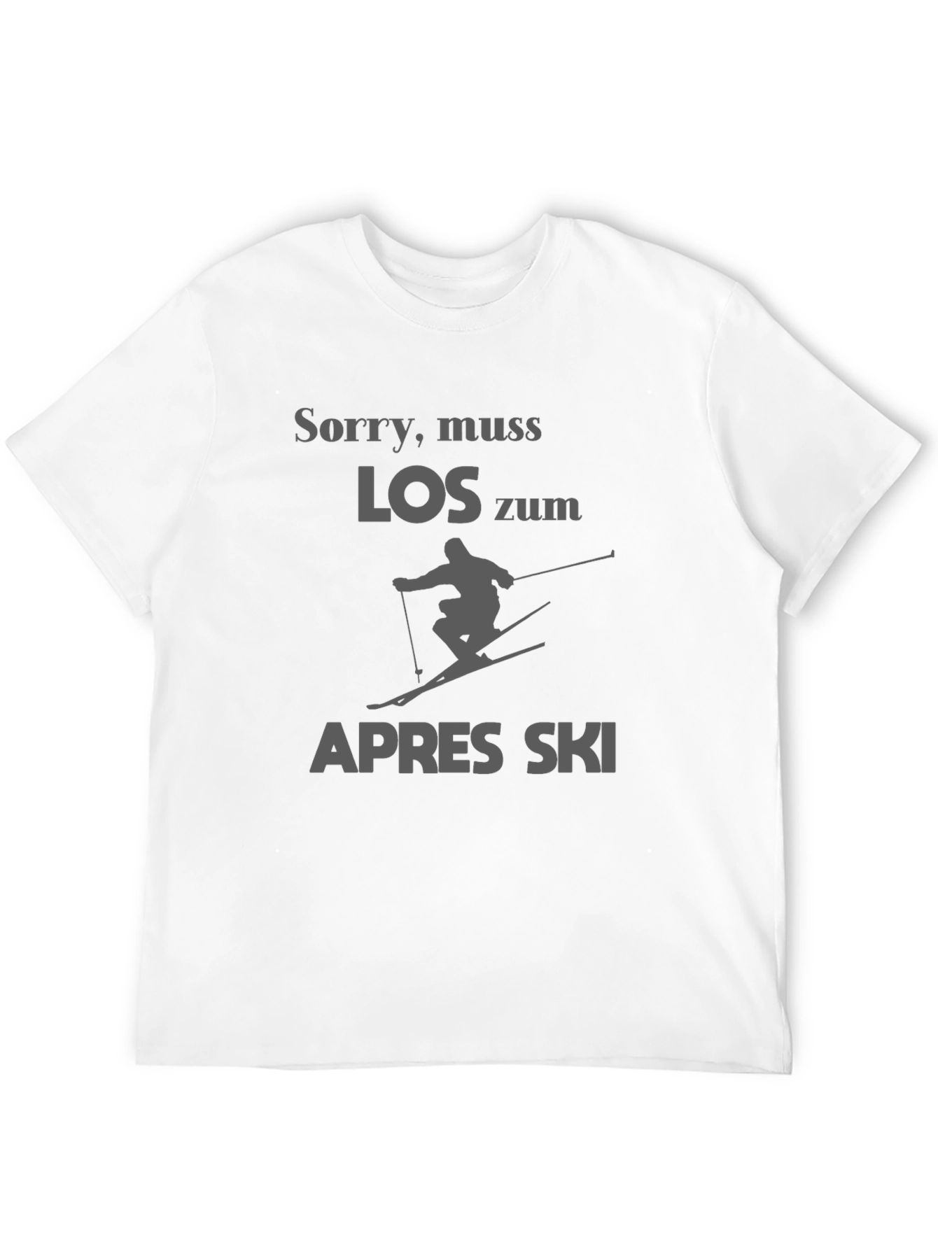 Black Sorry, Muss Los Zum Apres Ski Black T-Shirt view 12