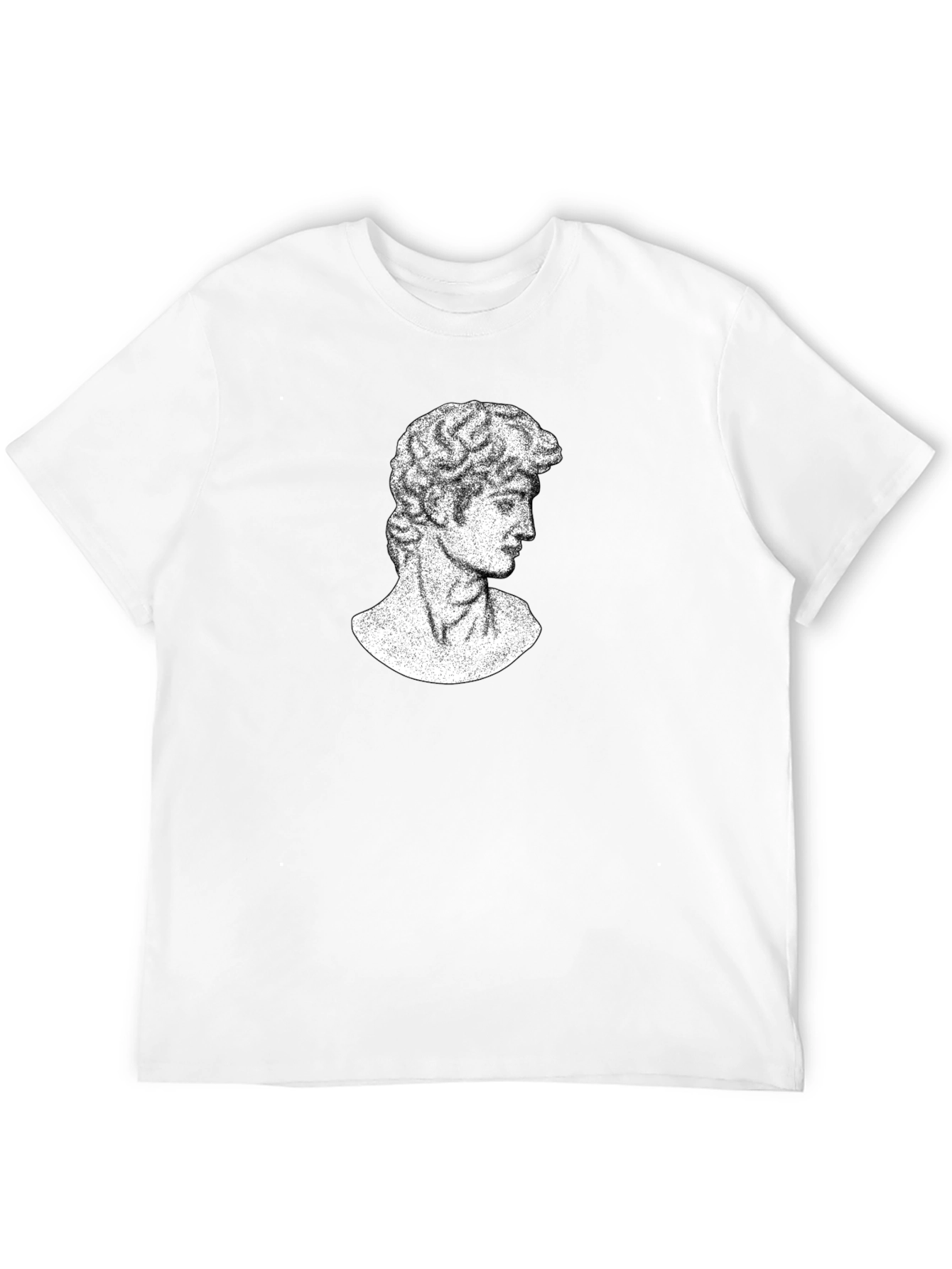 Black David Bust T-Shirt - Classic Art Graphic Tee view 12