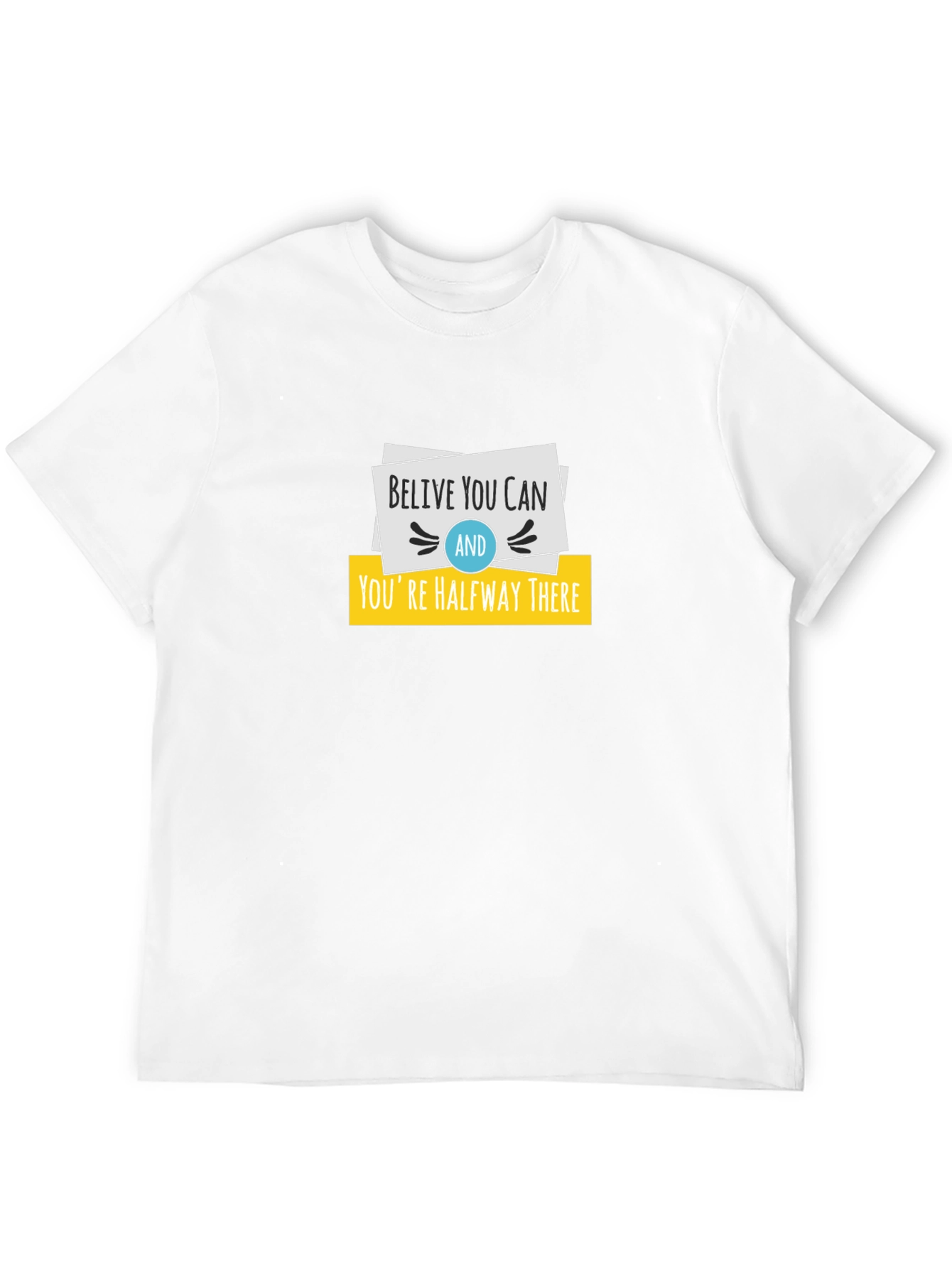 Black Believe You Can T-Shirt - Motivational Design view 12