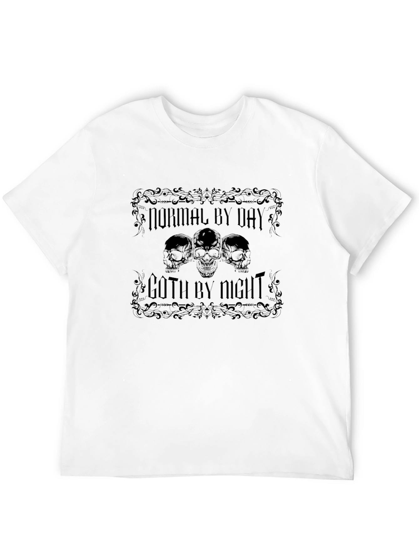 Black Normal By Day Goth By Night T-Shirt view 12