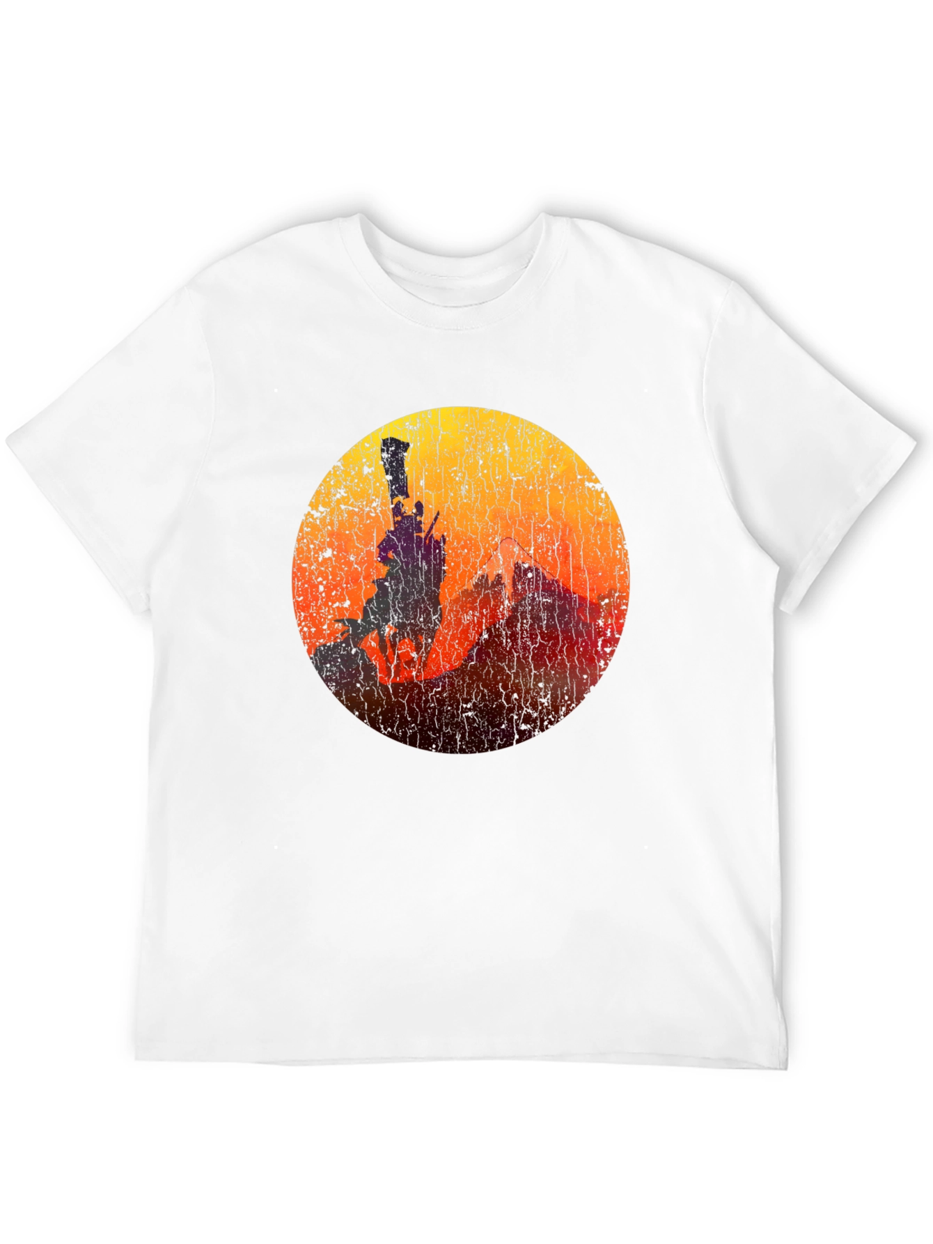 Black Sunset Rider T-Shirt - Vintage Cowboy Graphic Tee view 12