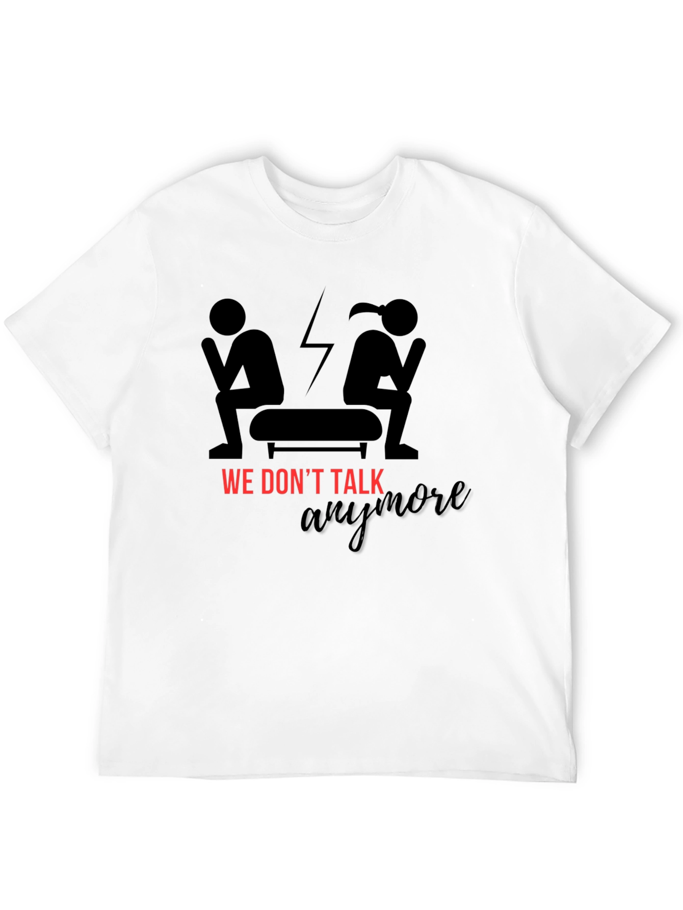 Black We Don't Talk Anymore Graphic T-Shirt view 12