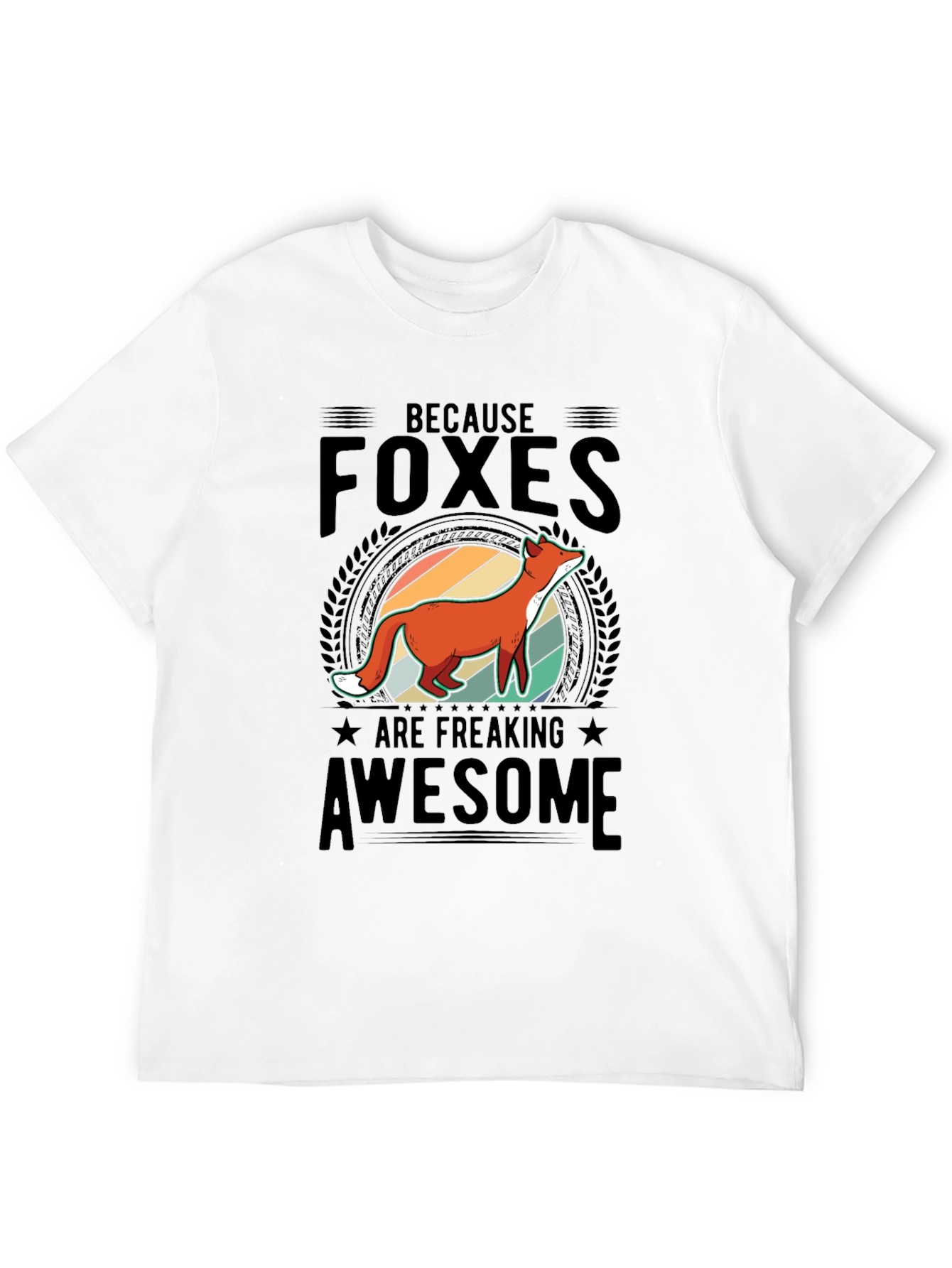 Black Foxes are Awesome Graphic T-Shirt view 12