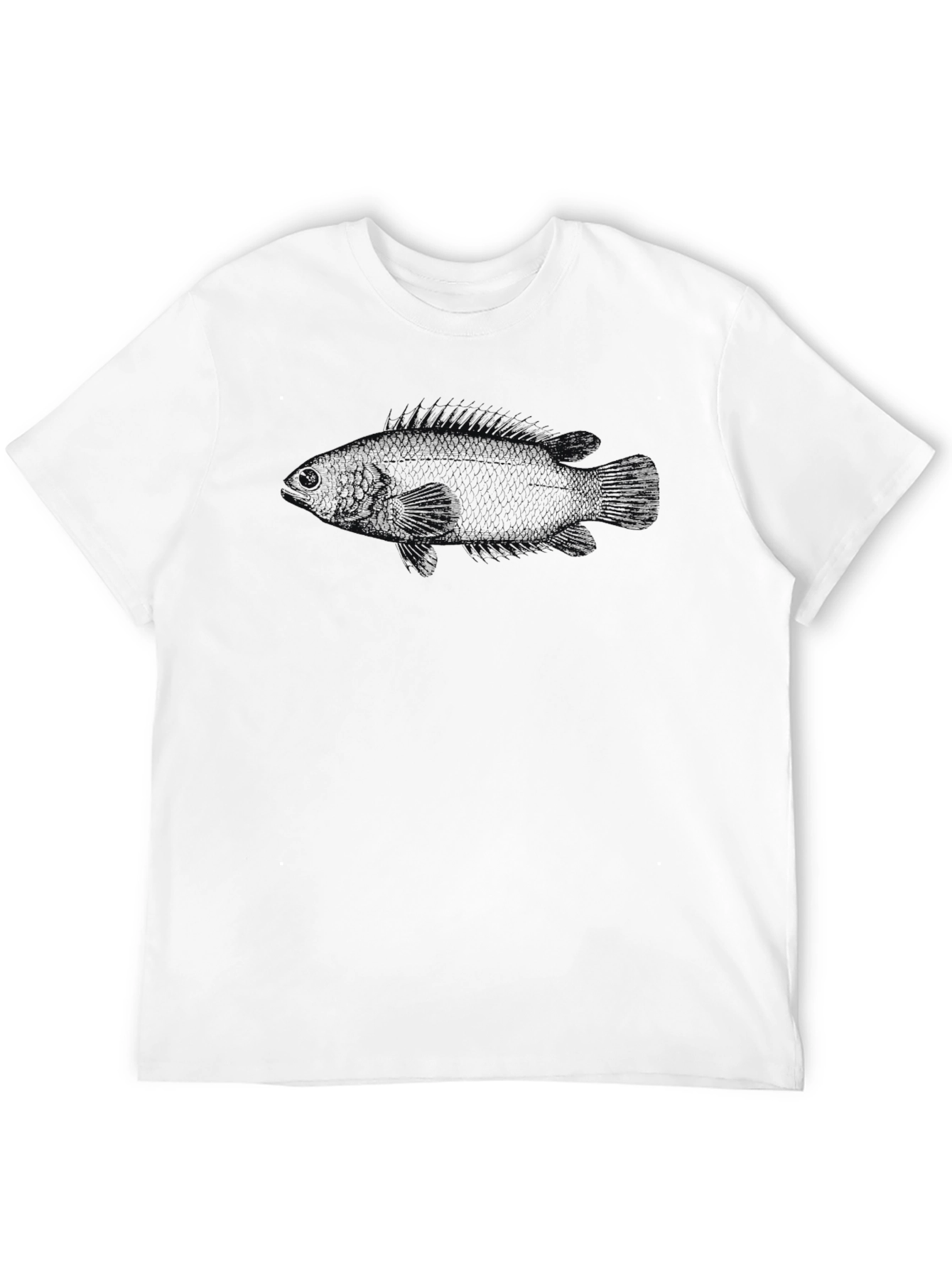 Black Men's Black Fish Graphic Tee - Stylish Comfort view 12