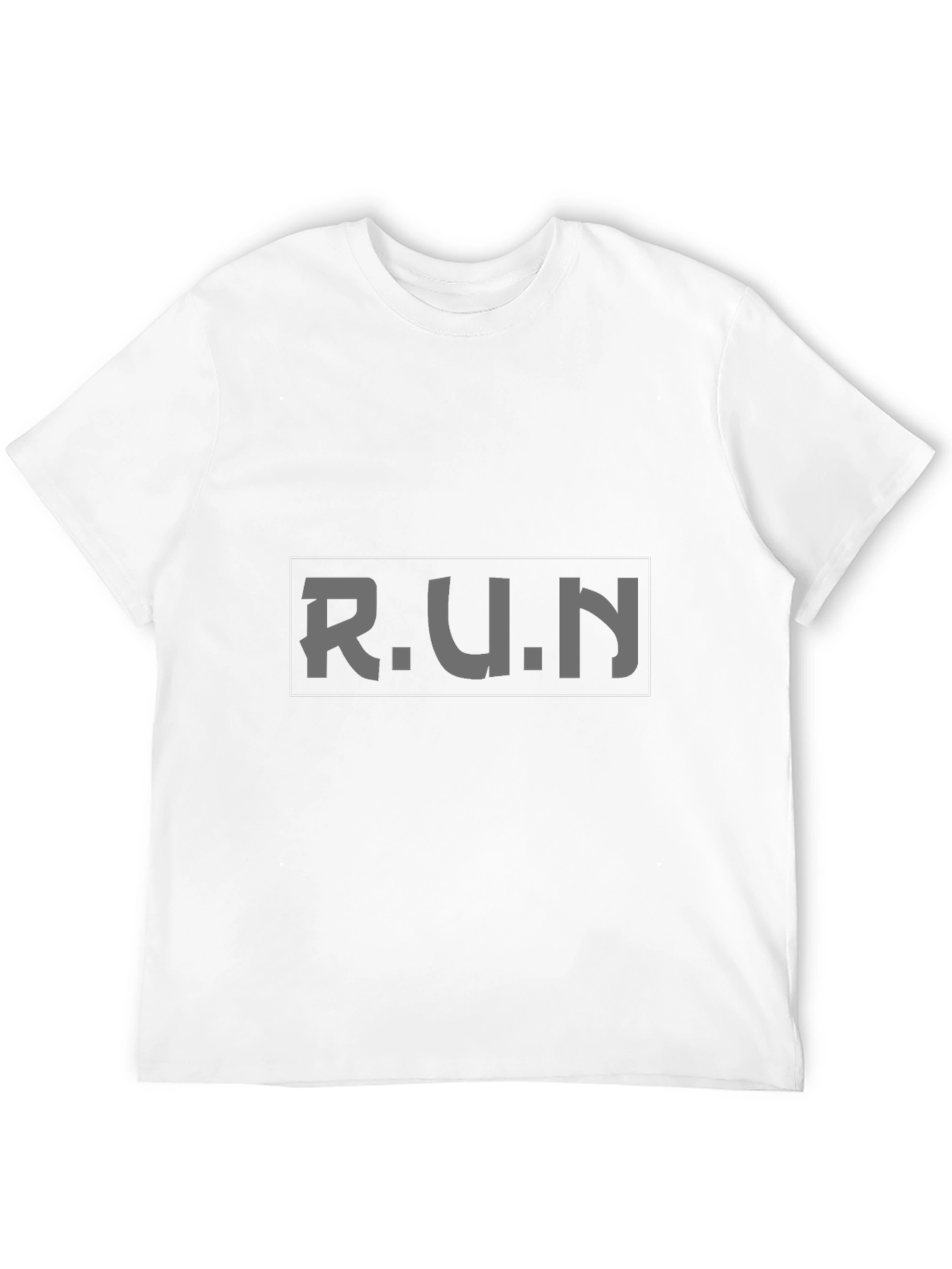 Black Men's Black 'RUN' Graphic Tee - Comfort Fit view 12