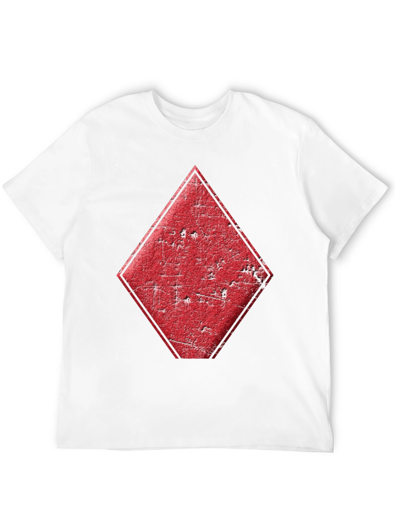 Black Diamond Card Suit Graphic Tee - Men's Black T-Shirt view 12