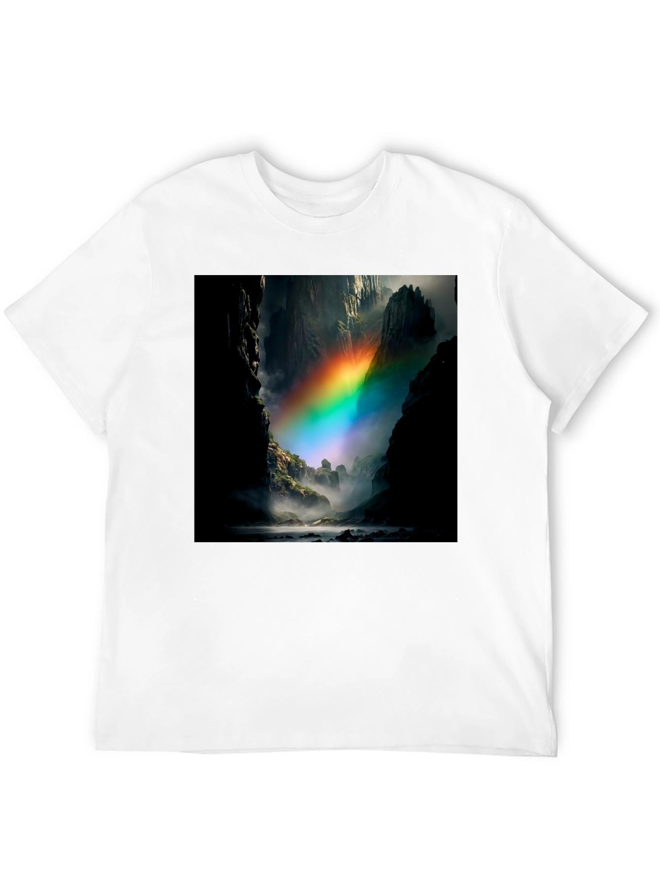 Black Rainbow Mountain T-Shirt view 12