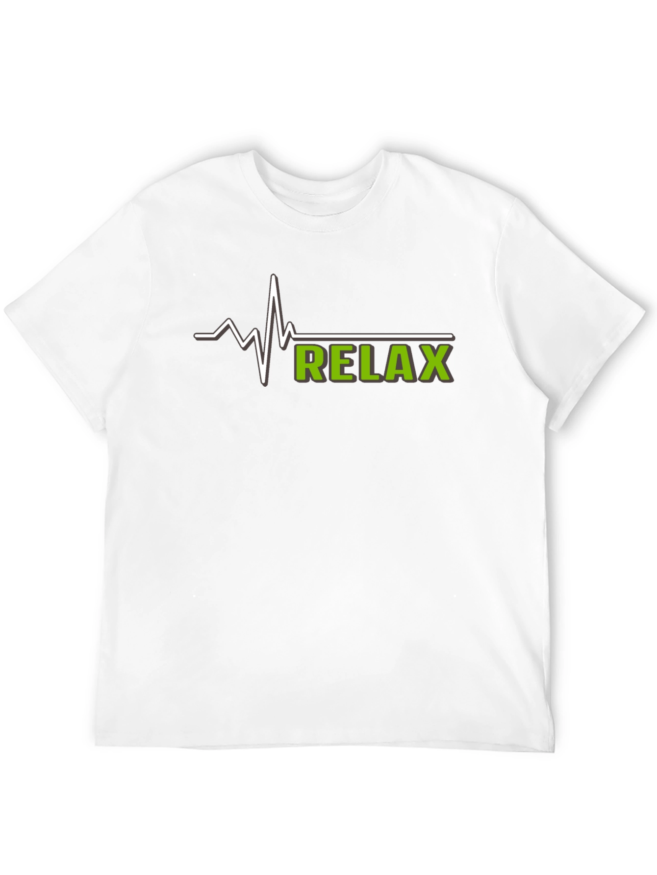 Black Relax Heartbeat T-Shirt - Casual Comfort view 12