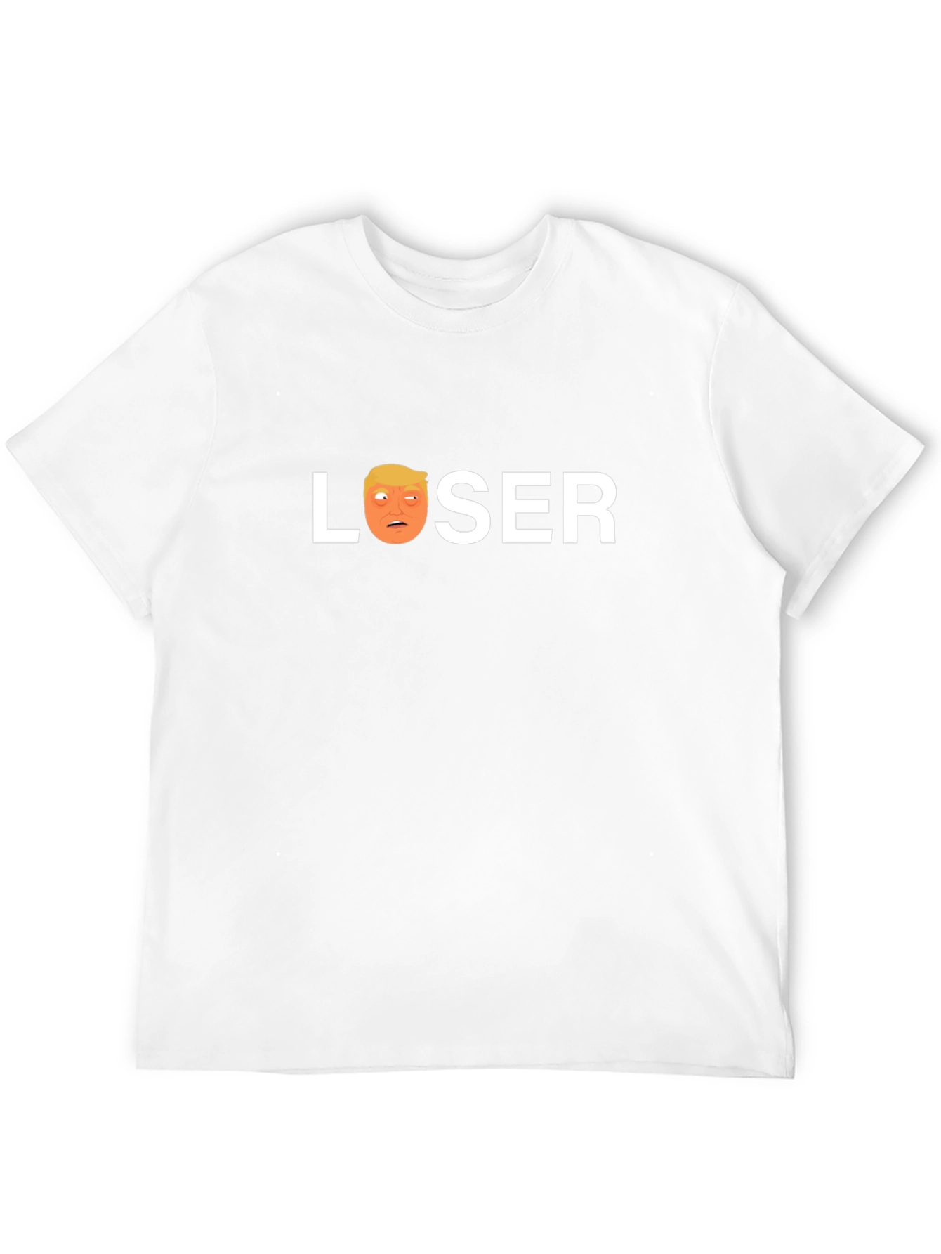 Black Loser Trump Graphic T-Shirt - Black Crew Neck Tee view 12