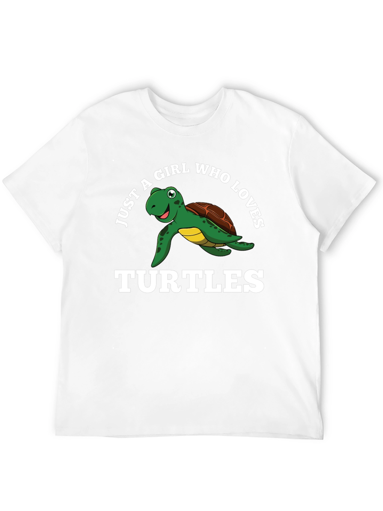 Black Just A Girl Who Loves Turtles Black T-Shirt view 12