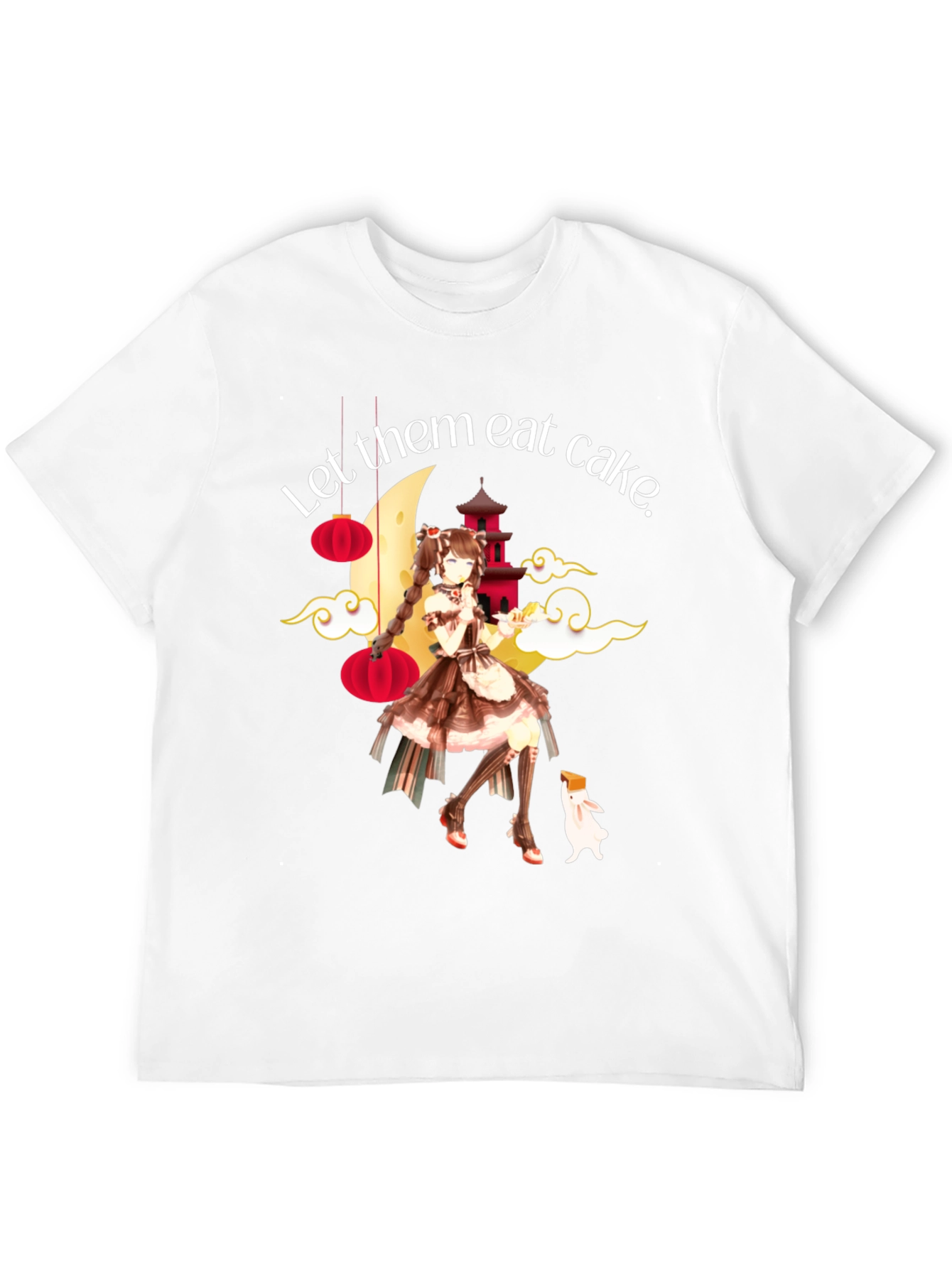 Black Let Them Eat Cake Anime T-Shirt view 12