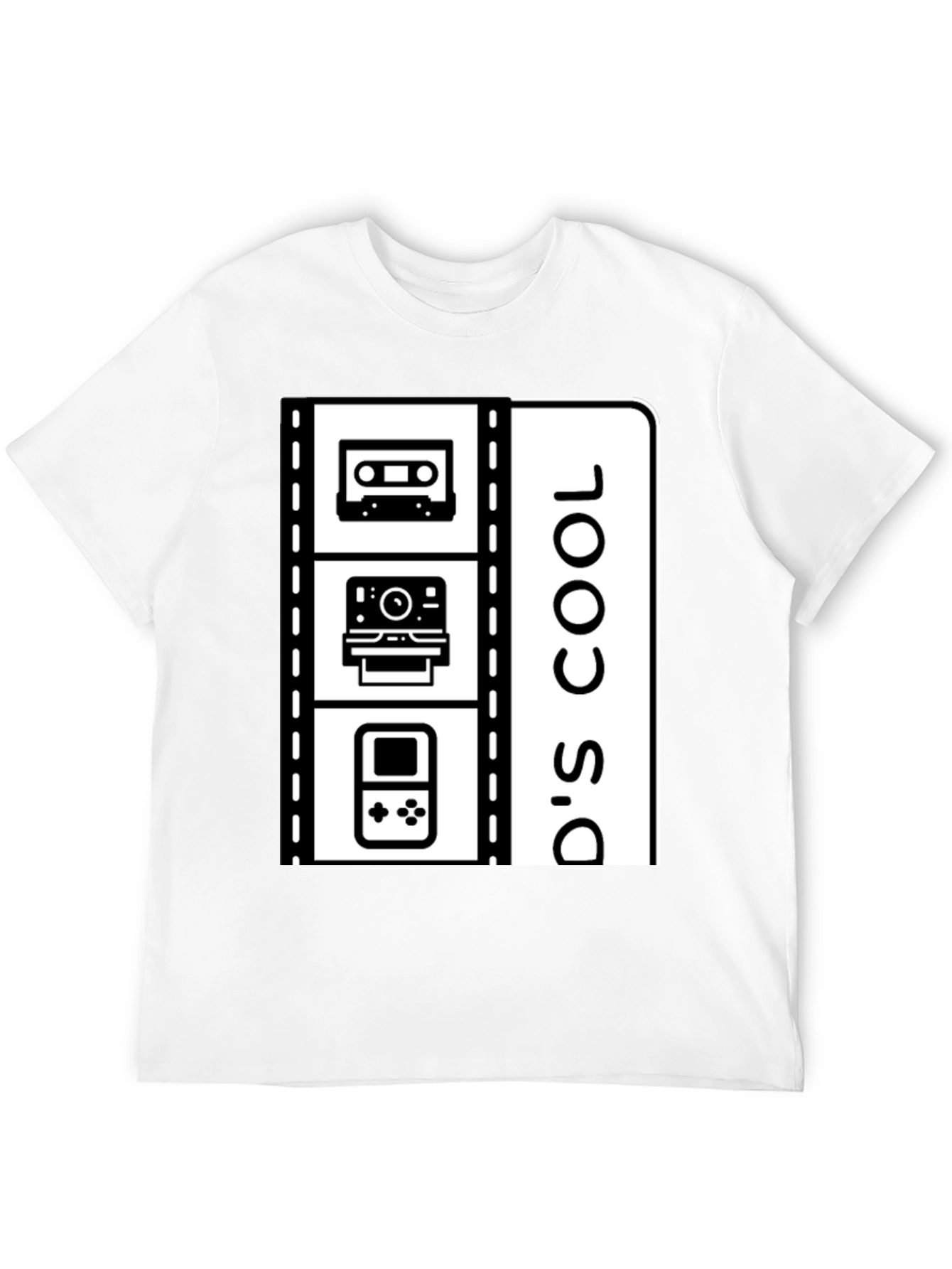 Black 90's Cool Nostalgic T-Shirt view 12