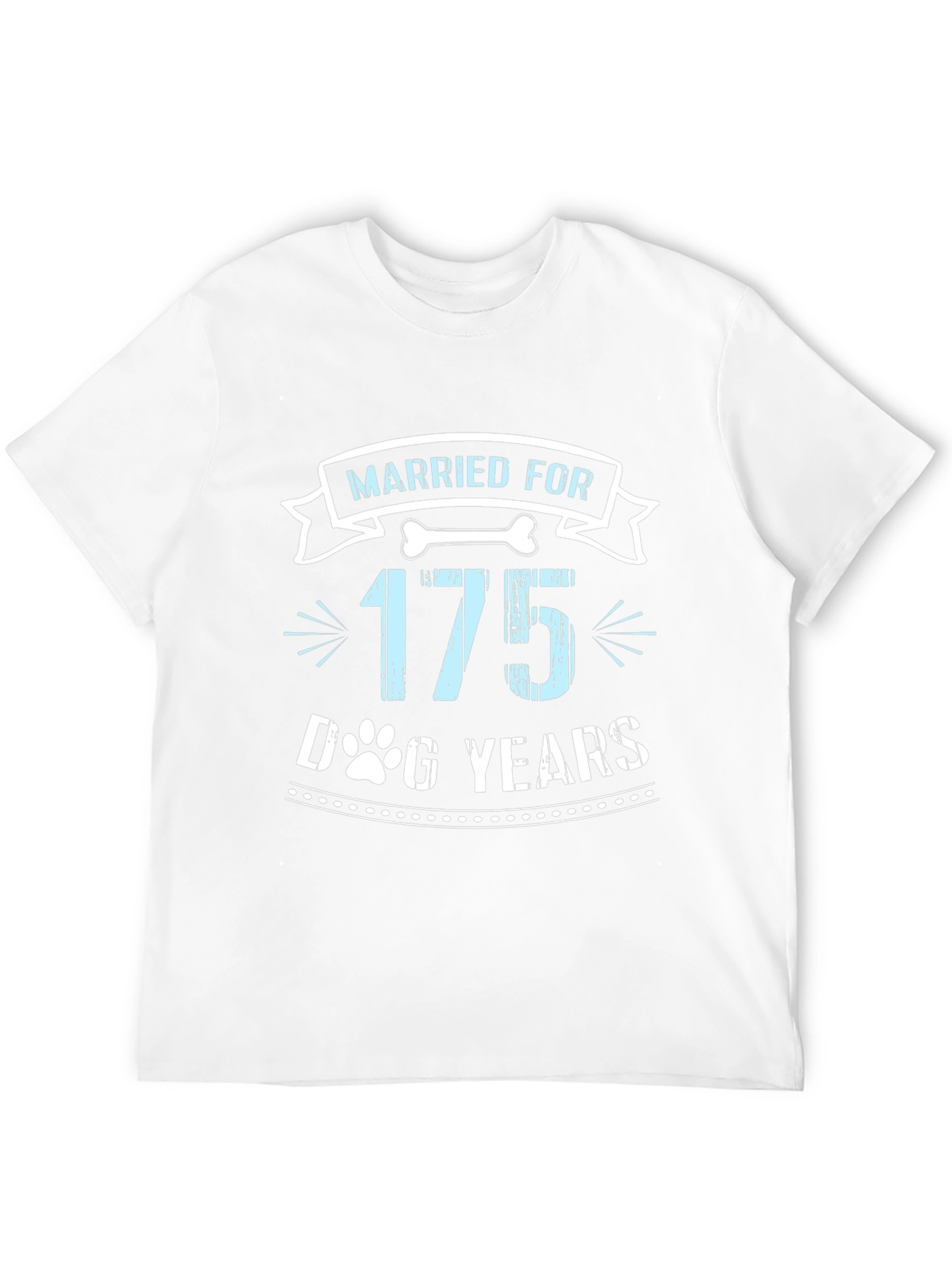 Black Married For 175 Dog Years Graphic Tee view 12