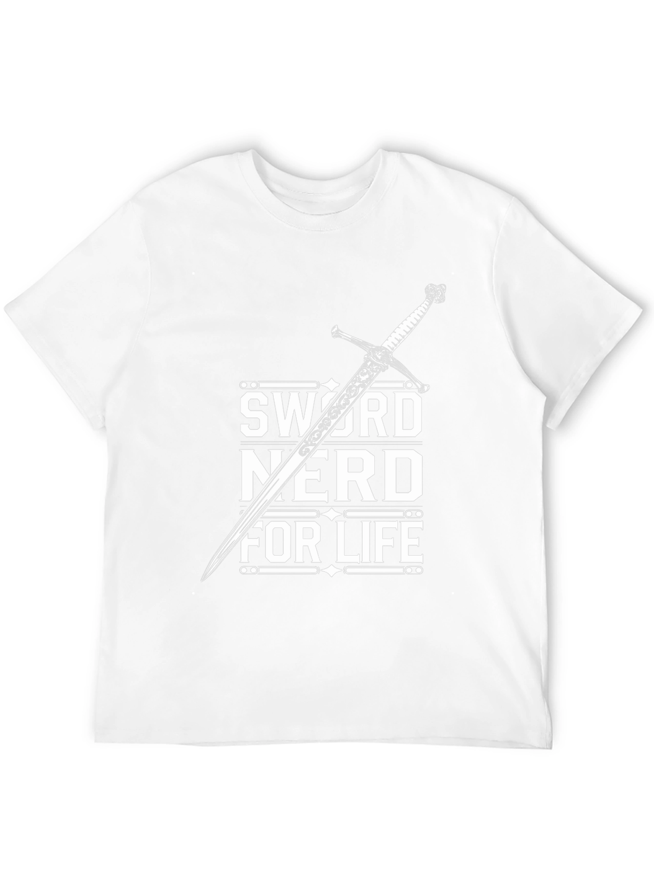 Black Sword Nerd For Life Black T-Shirt view 12