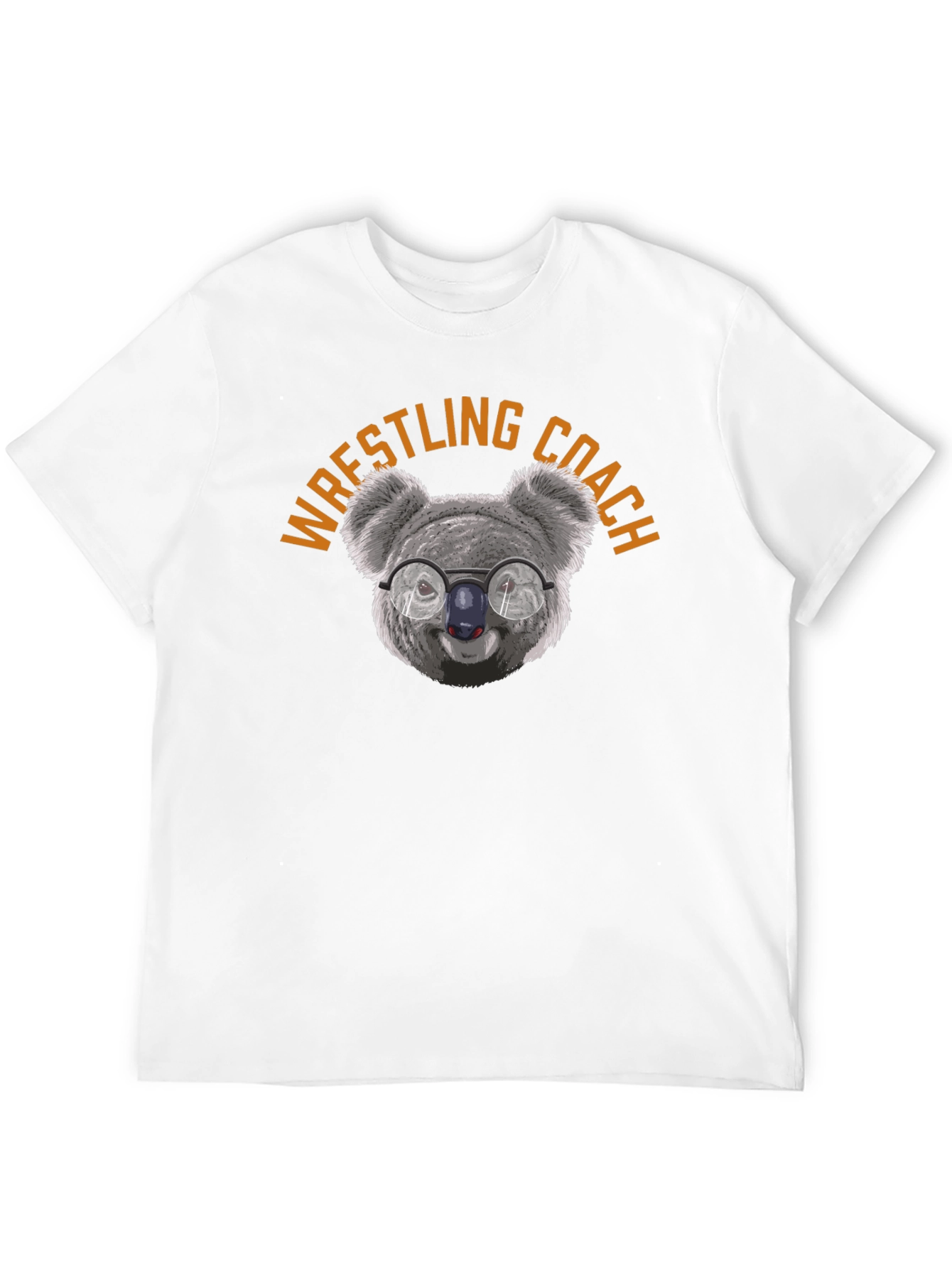 Black Wrestling Coach Koala T-Shirt - Funny Graphic Tee view 12