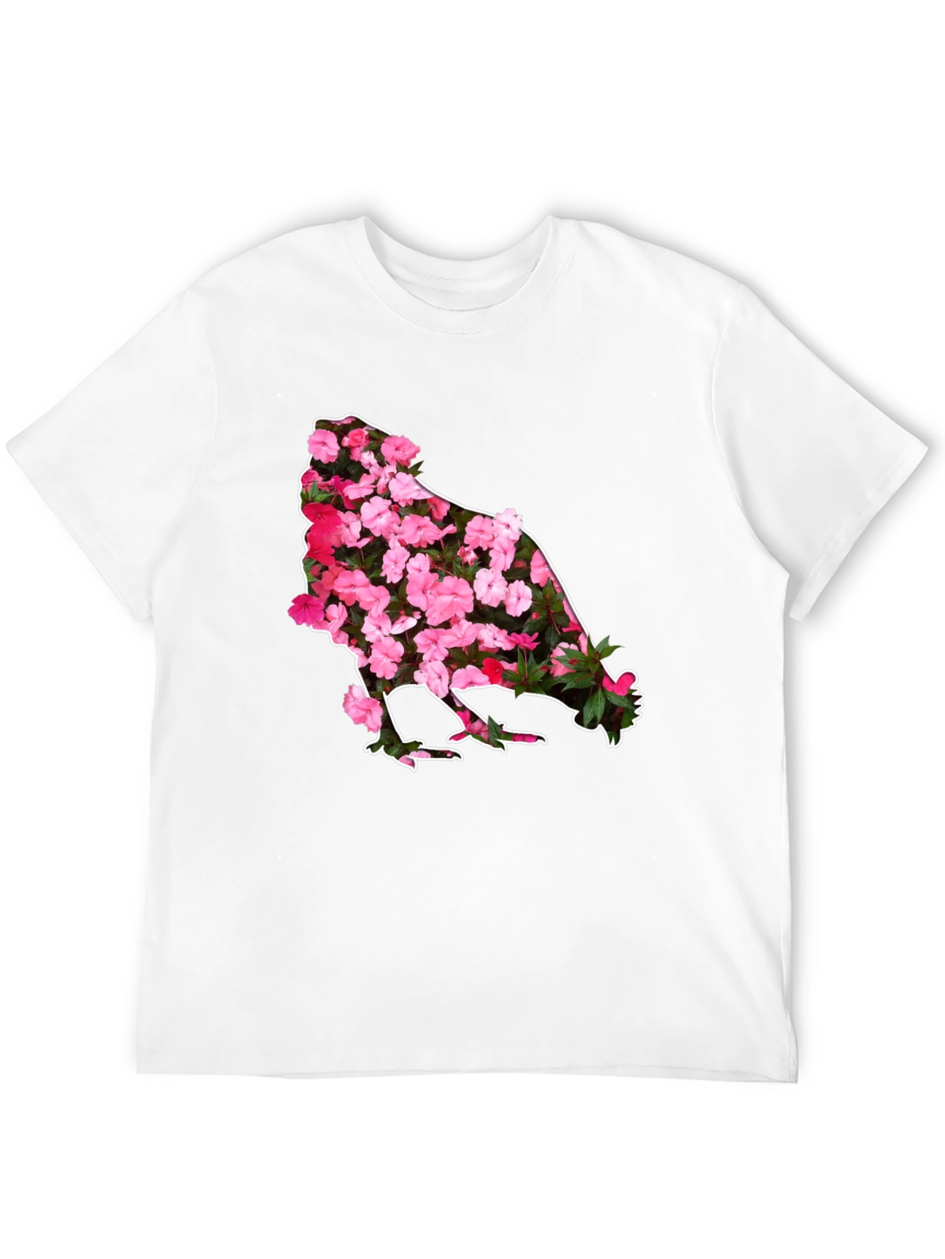 Black Floral Chicken Graphic Tee - Black view 12