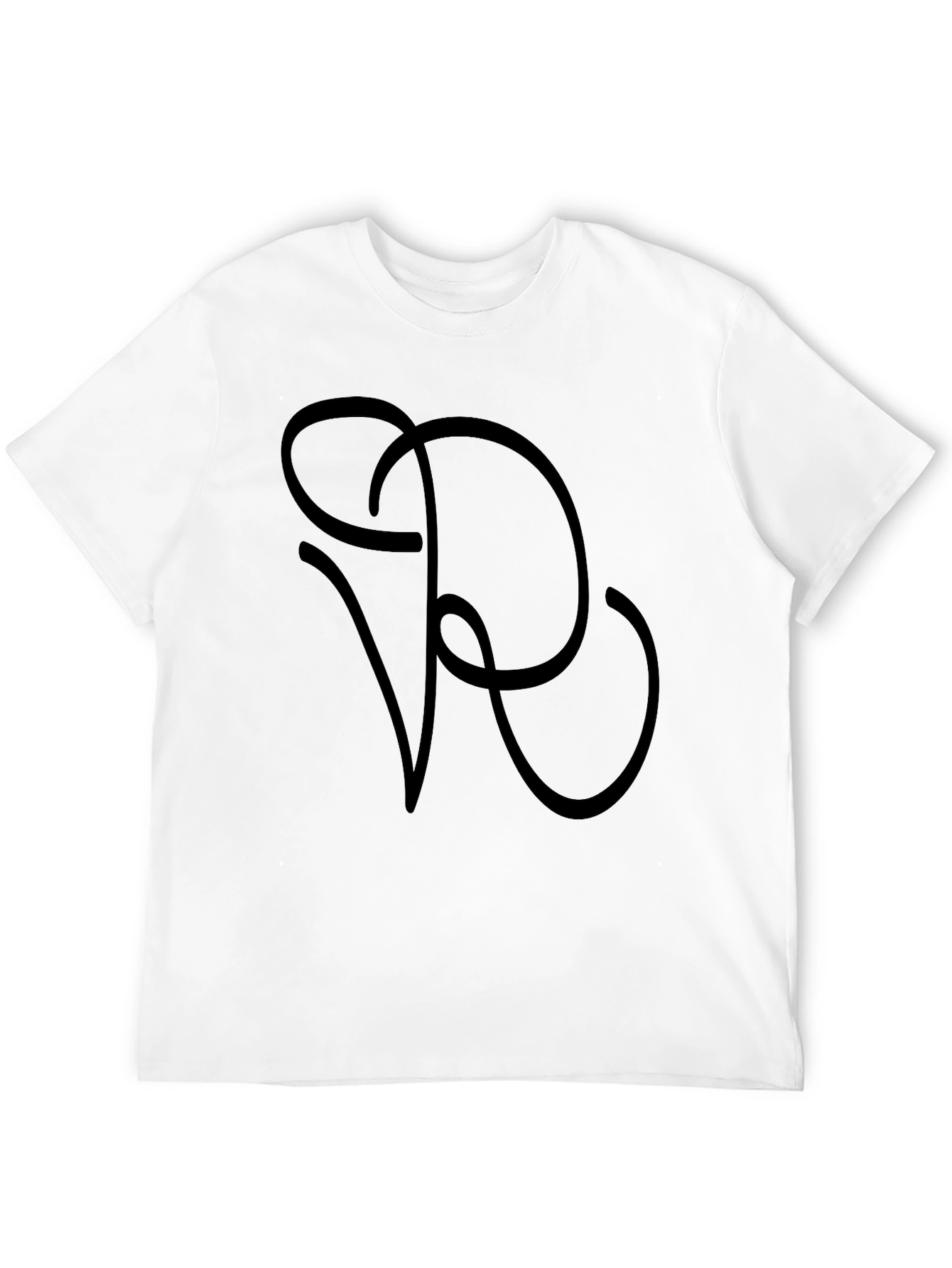 Black Stylish Black Graphic Tee - Abstract VR Design view 12