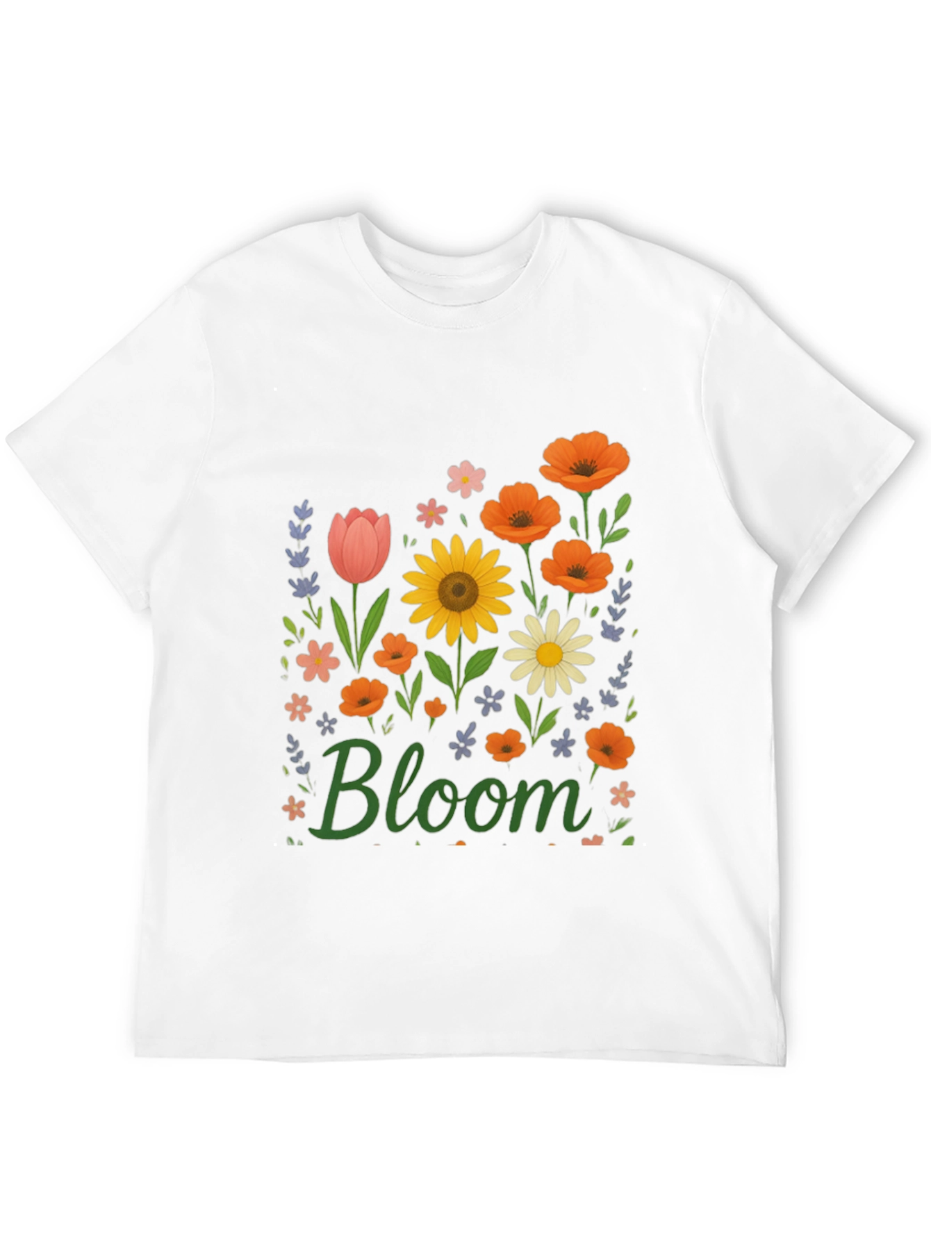 Black Bloom Floral Graphic T-Shirt - Black view 12
