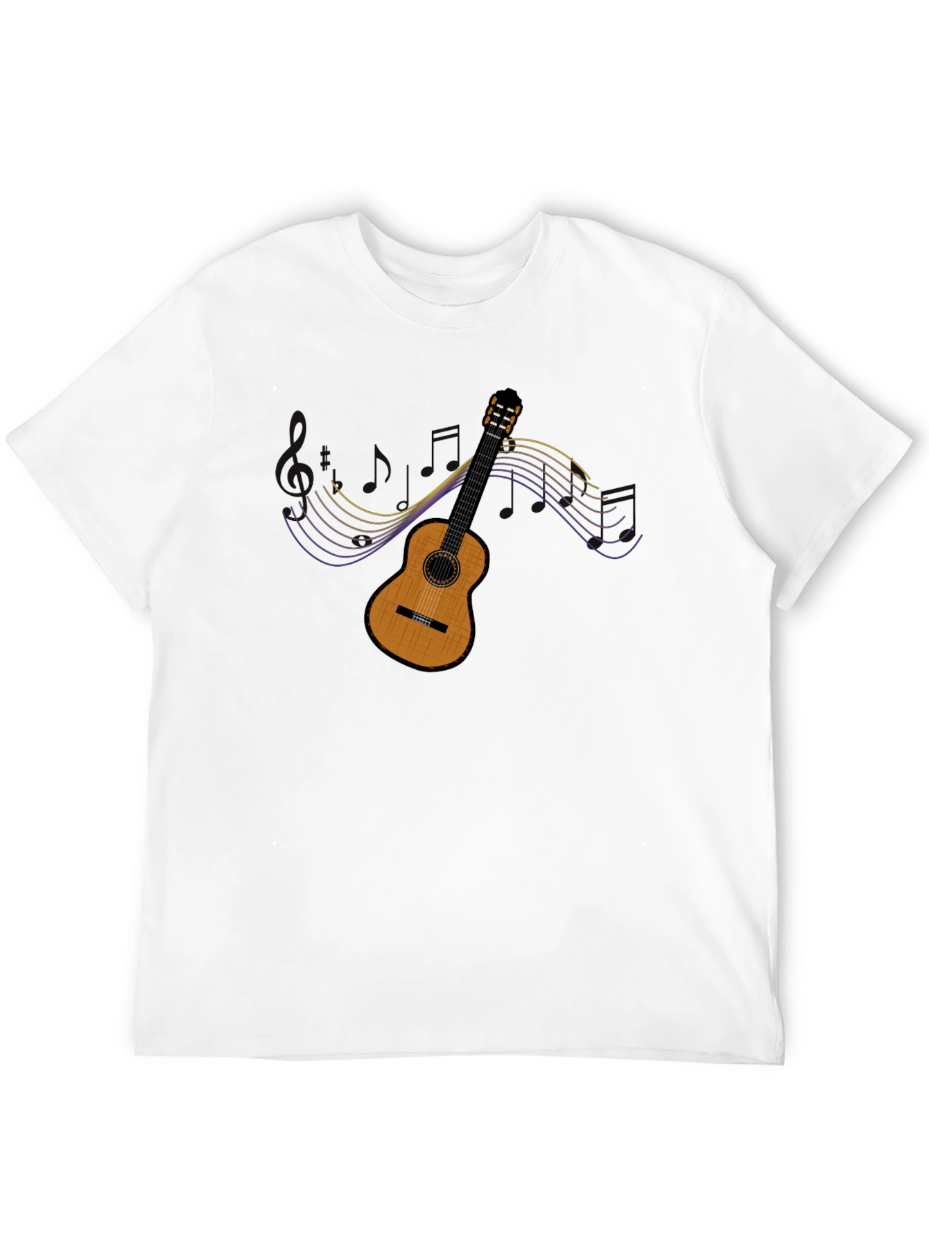 Black Guitar Graphic T-Shirt - Music Lover Tee view 12